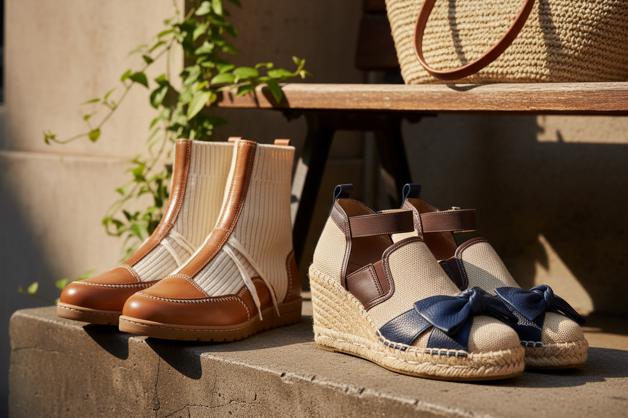 Obuća od kombinacije kože i tekstila