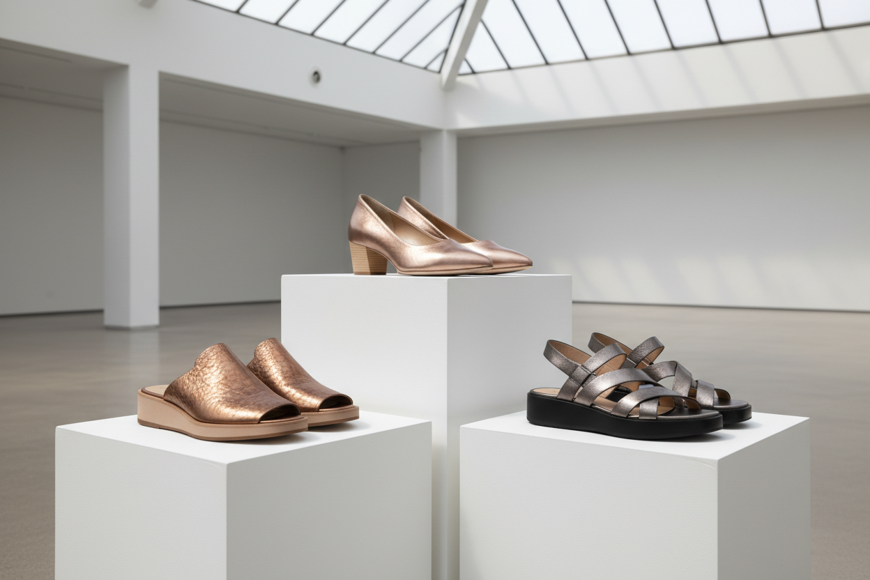 Obuća od metalizirane kože