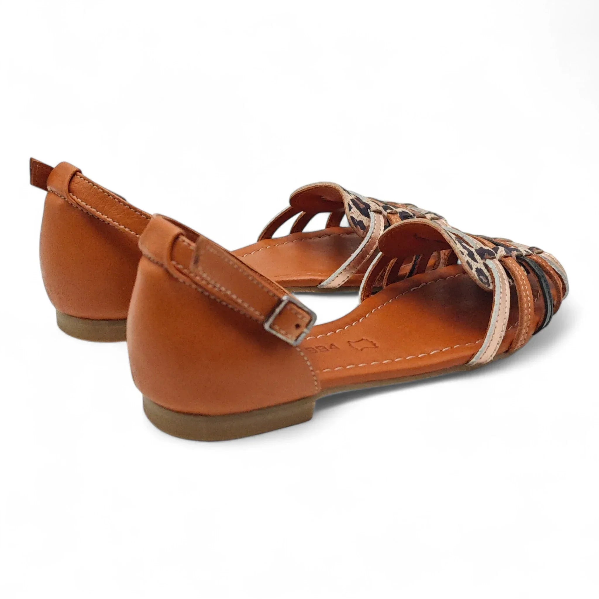 Ballerins ravne sandale sa zglobnim remenom 240277 - Obuća Monah