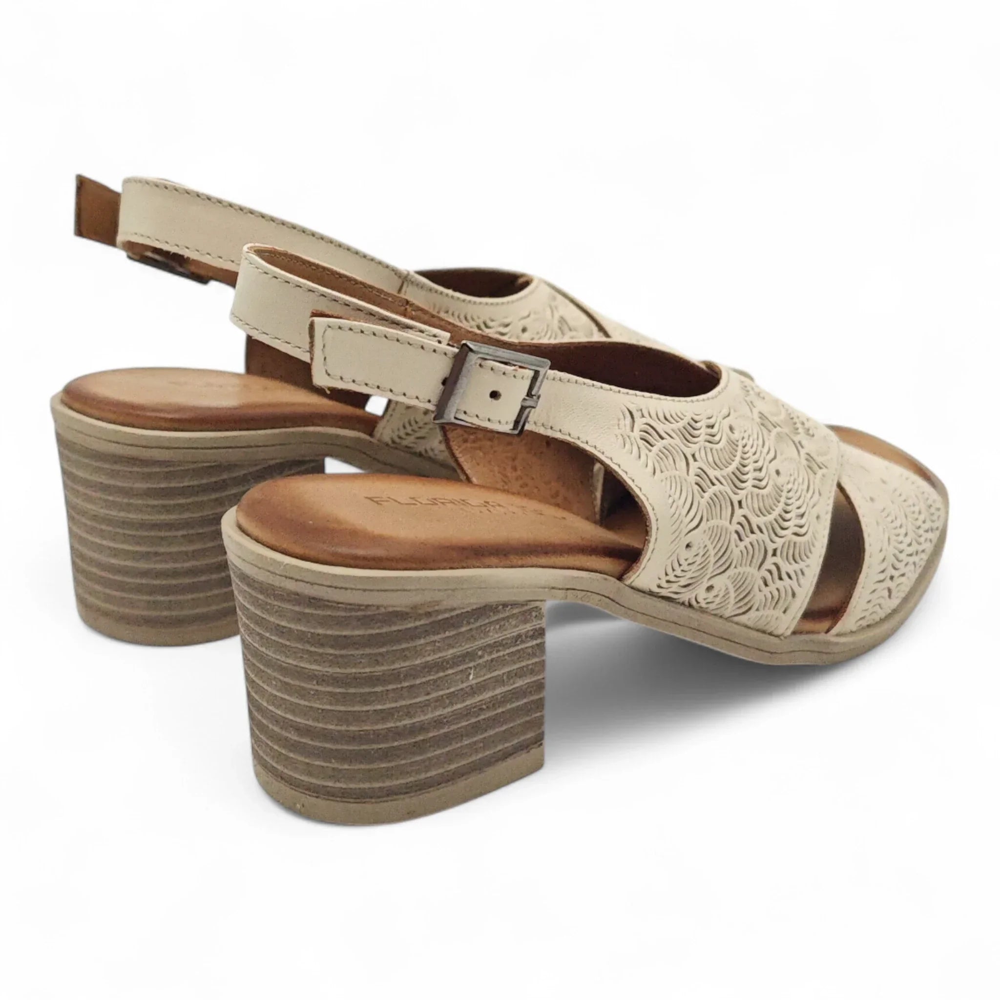 Ballerins sandale sa podesivim remenom na blok štiklu 7800 - Obuća Monah