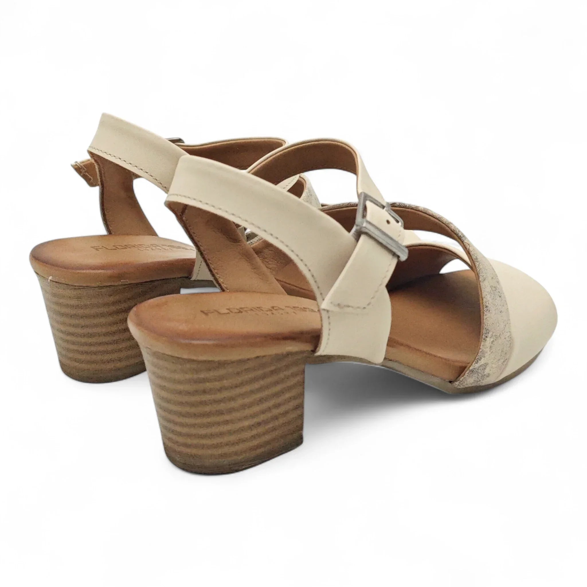 Ballerins sandale sa remenom za gležanj na blok štiklu 7225 - Obuća Monah