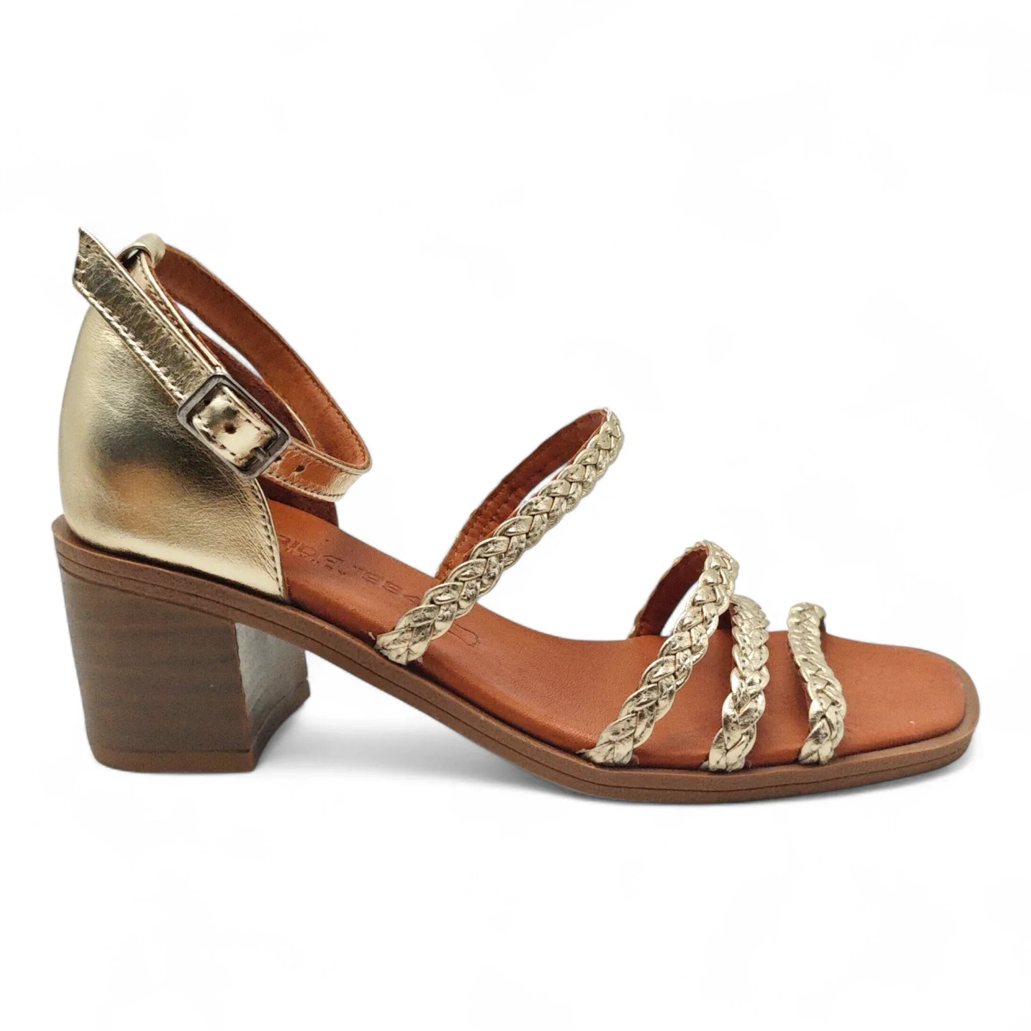 Ballerins sandale sa slingback zglobnim remenom na blok štiklu 465 - Obuća Monah