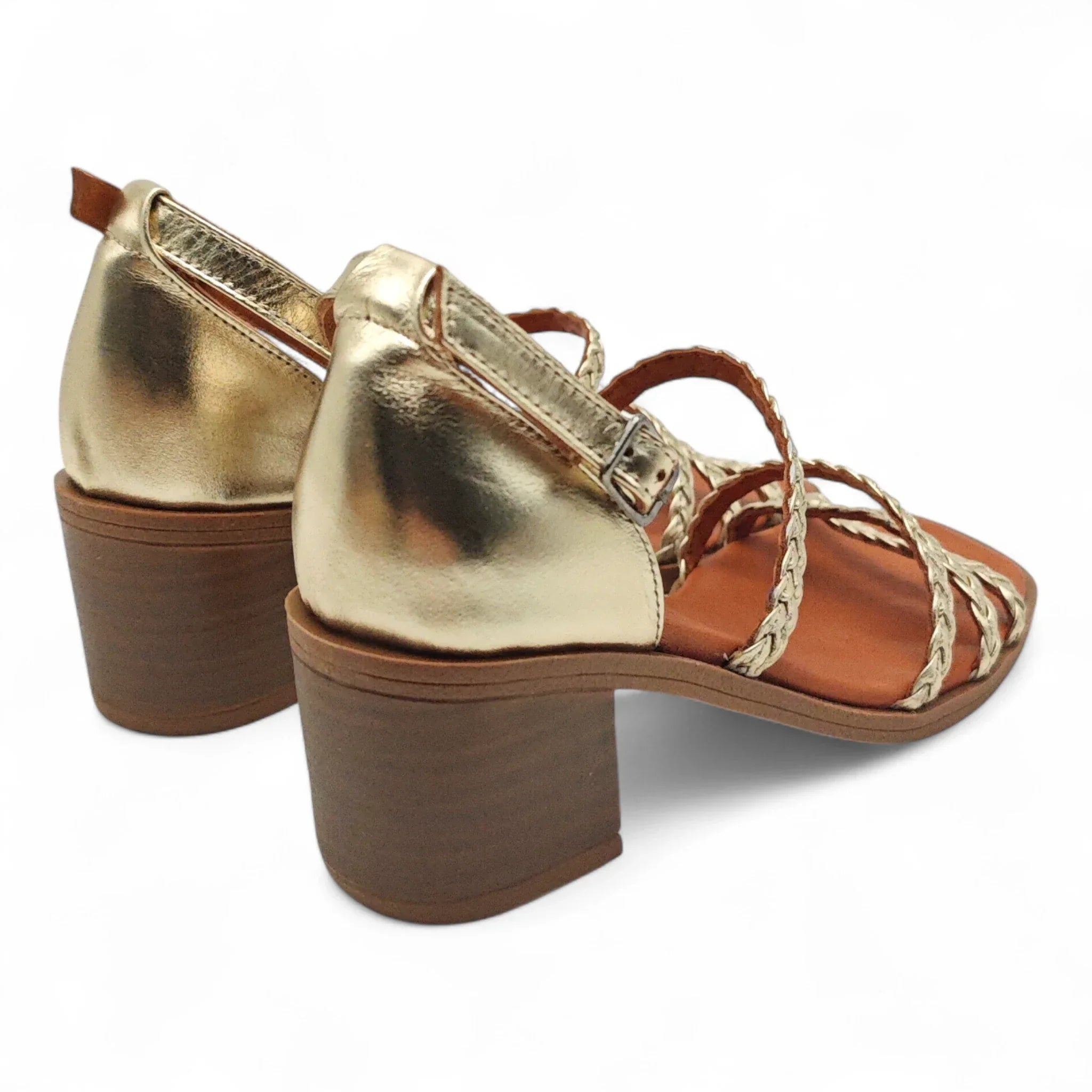 Ballerins sandale sa slingback zglobnim remenom na blok štiklu 465 - Obuća Monah