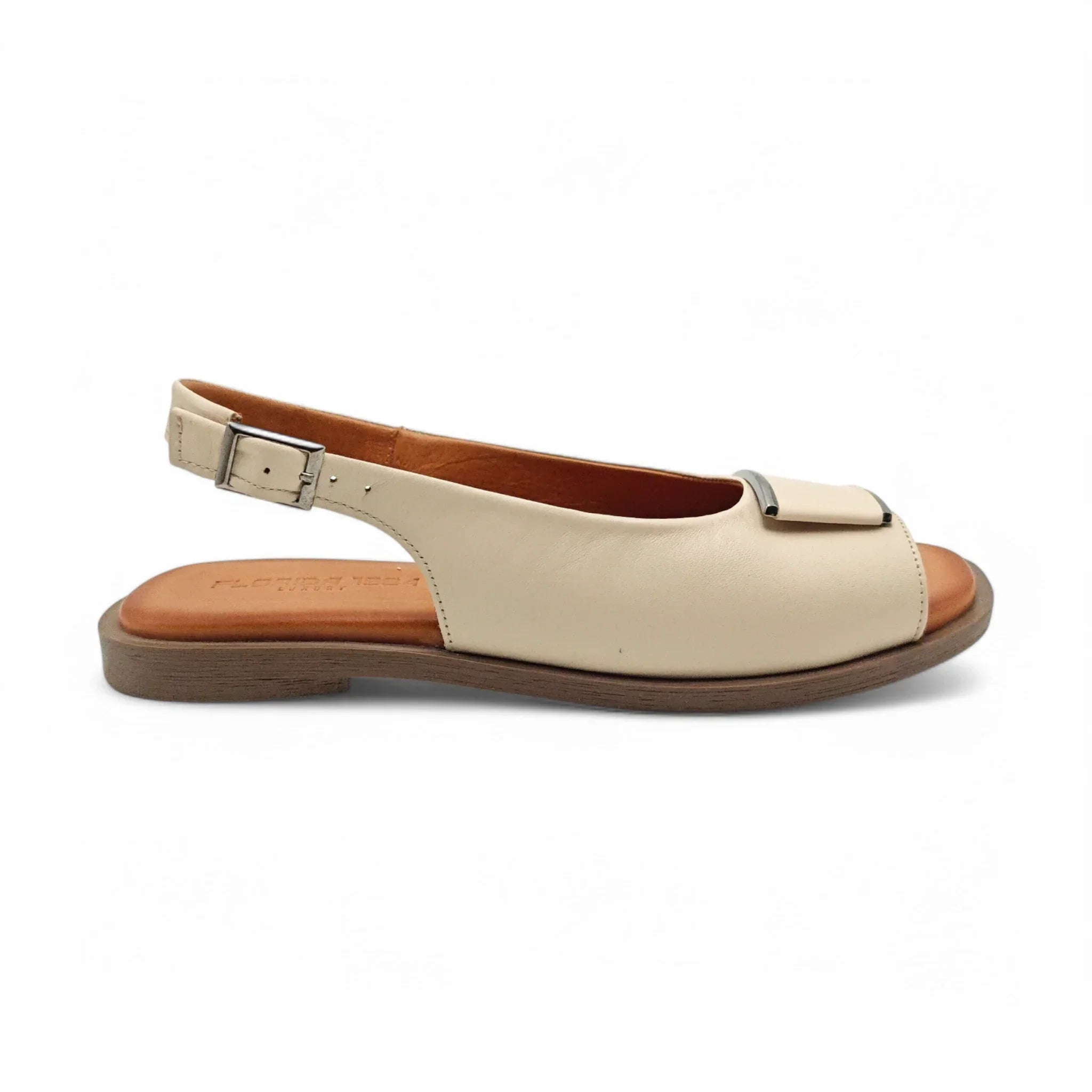 Ballerins ravne sandale sa podesivim remenom 76 - Obuća Monah