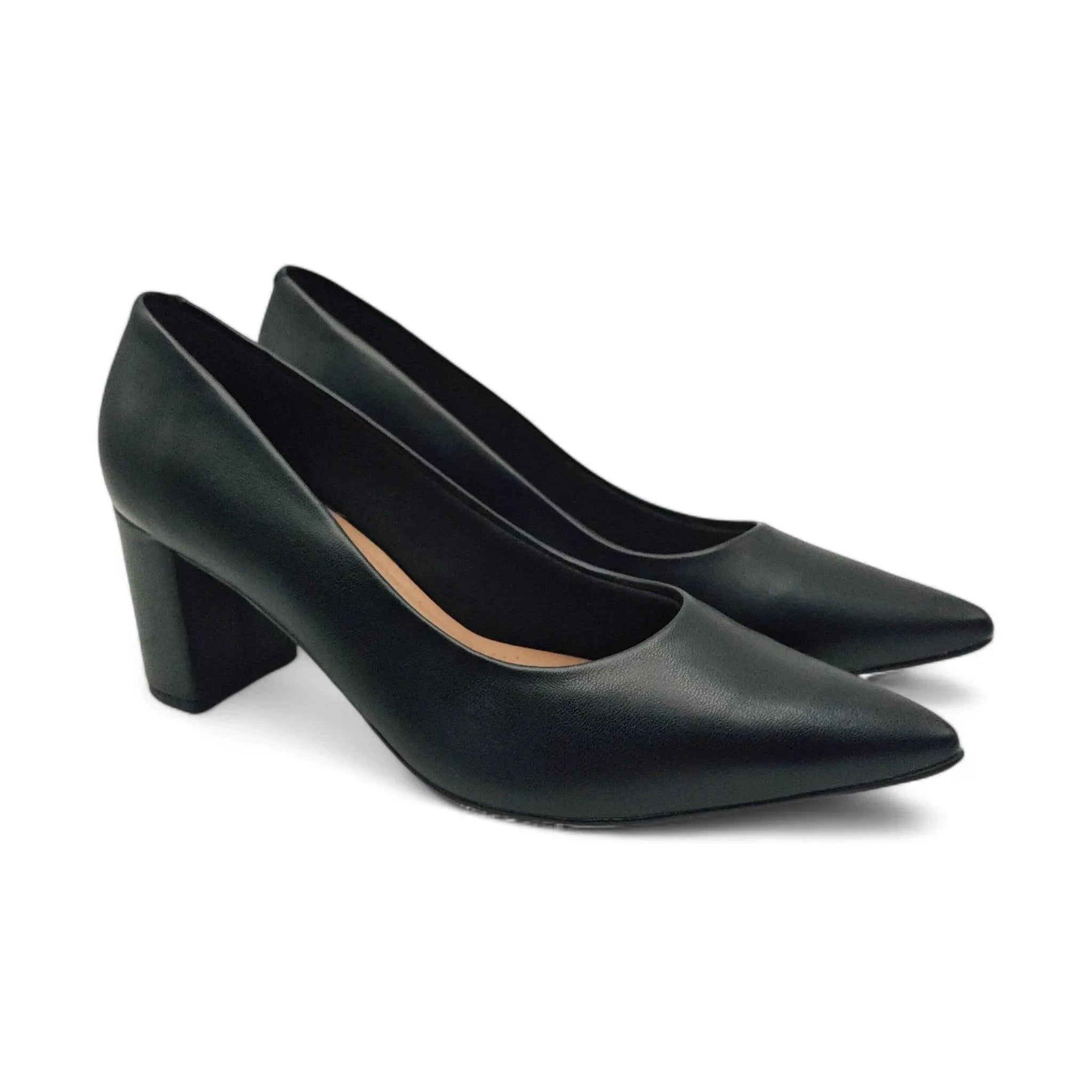 Beira Rio klasične D'Orsay cipele na blok štiklu 200 - Obuća Monah