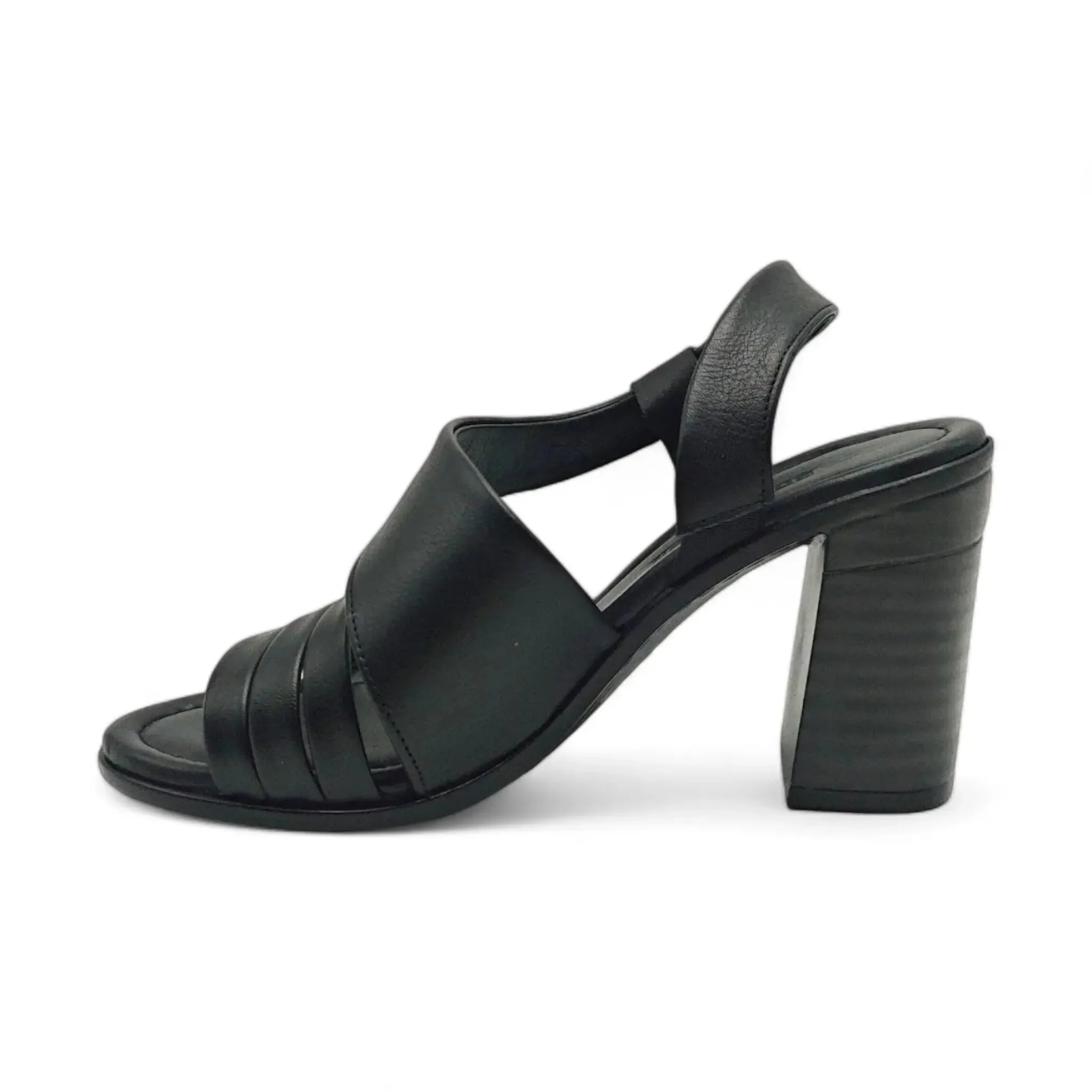 Bulldozer sandale sa podesivim remenom na blok štiklu 241695 - Obuća Monah