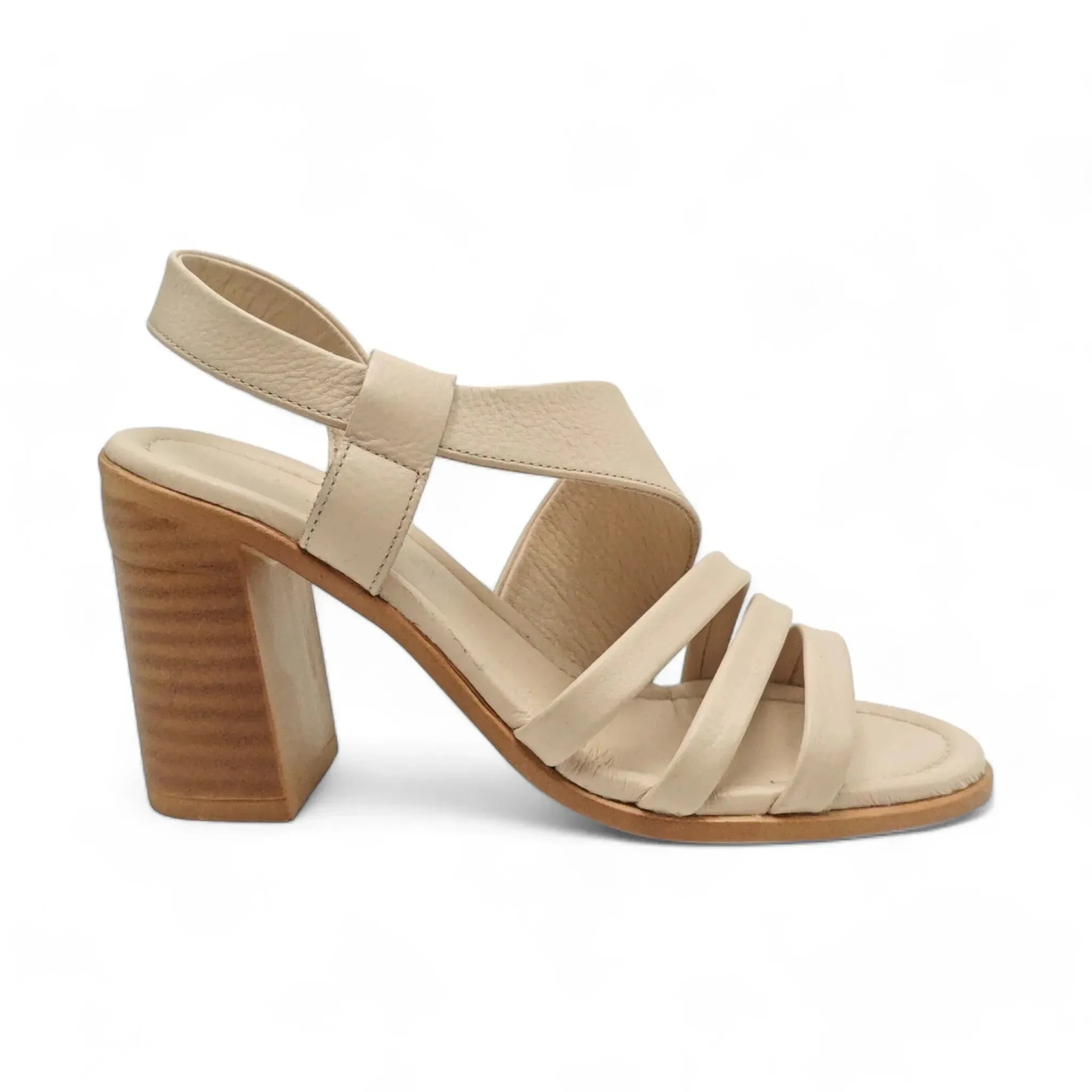 Bulldozer sandale sa podesivim remenom na blok štiklu 241695 - Obuća Monah