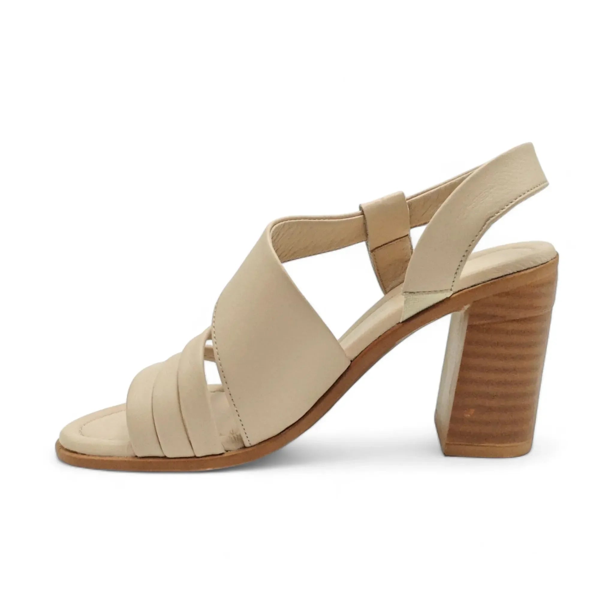 Bulldozer sandale sa podesivim remenom na blok štiklu 241695 - Obuća Monah