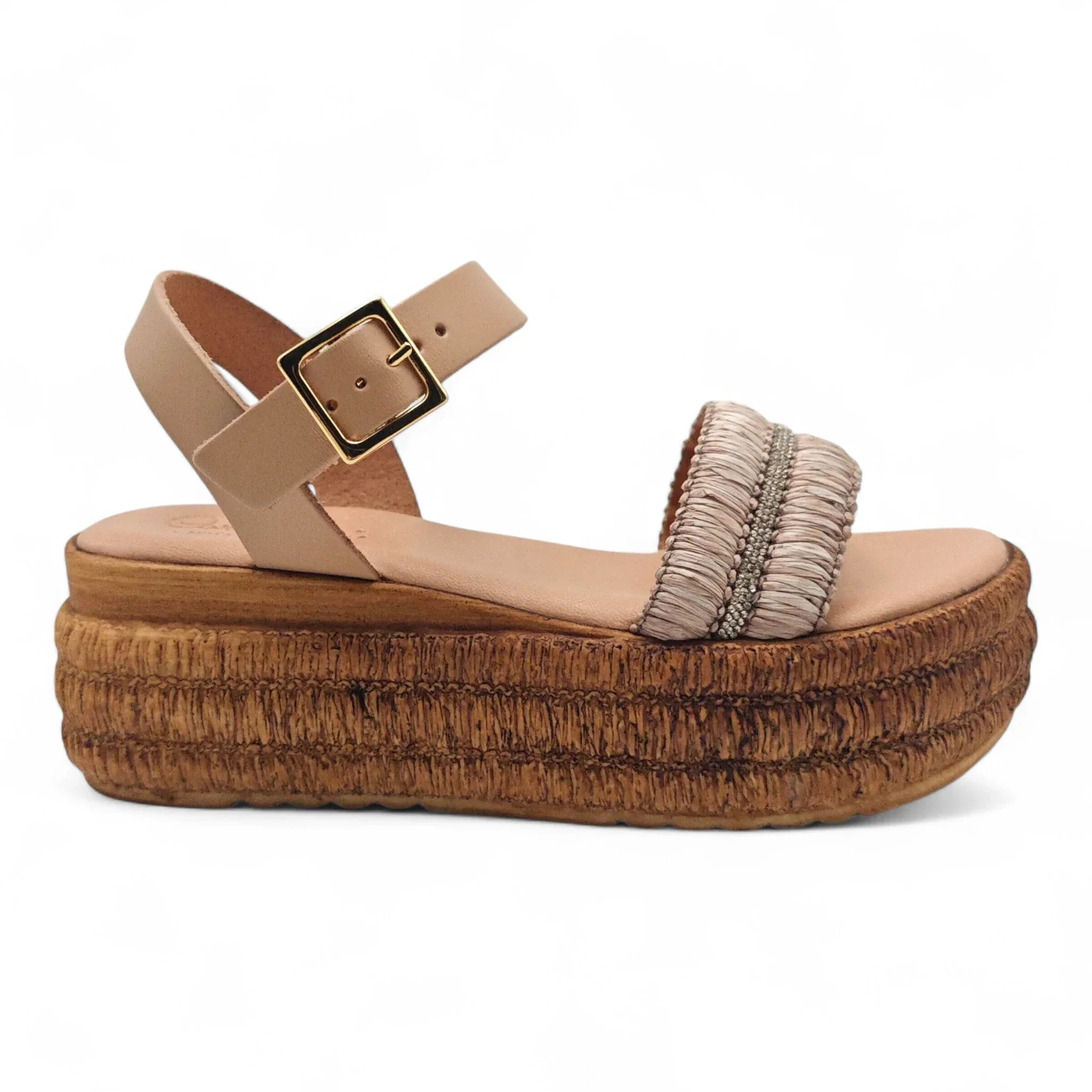 Carlo Pera sandale na punu petu sa remenom za gležanj 5821 - Obuća Monah