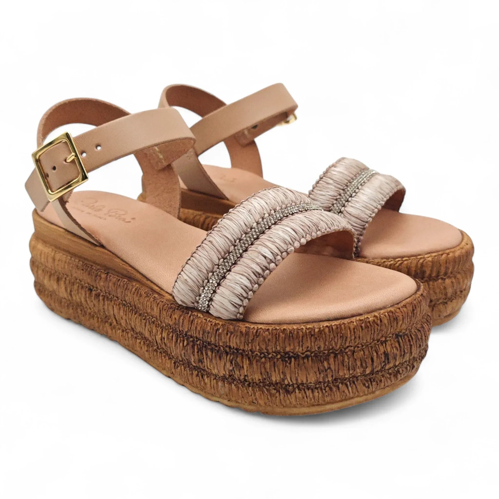 Carlo Pera sandale na punu petu sa remenom za gležanj 5821 - Obuća Monah