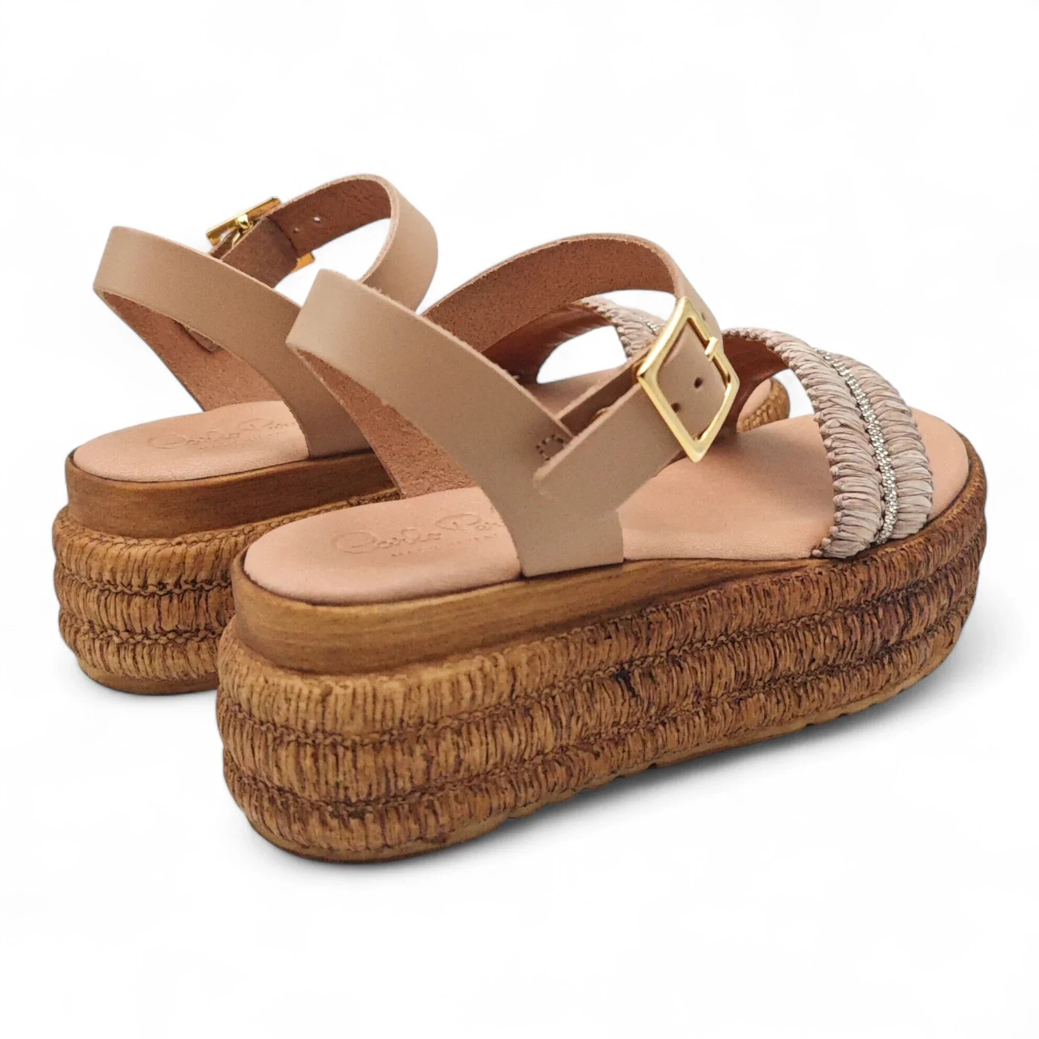 Carlo Pera sandale na punu petu sa remenom za gležanj 5821 - Obuća Monah