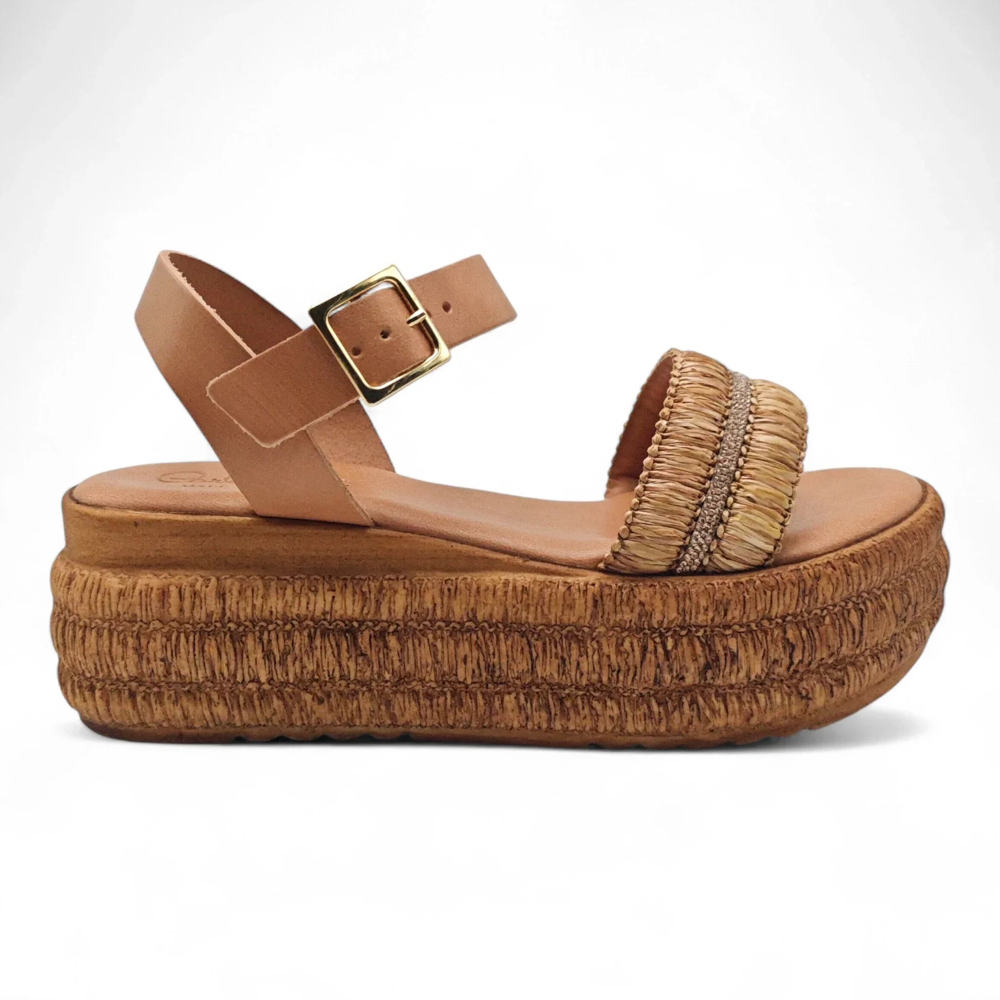 Carlo Pera sandale na punu petu sa remenom za gležanj 5821 - Obuća Monah