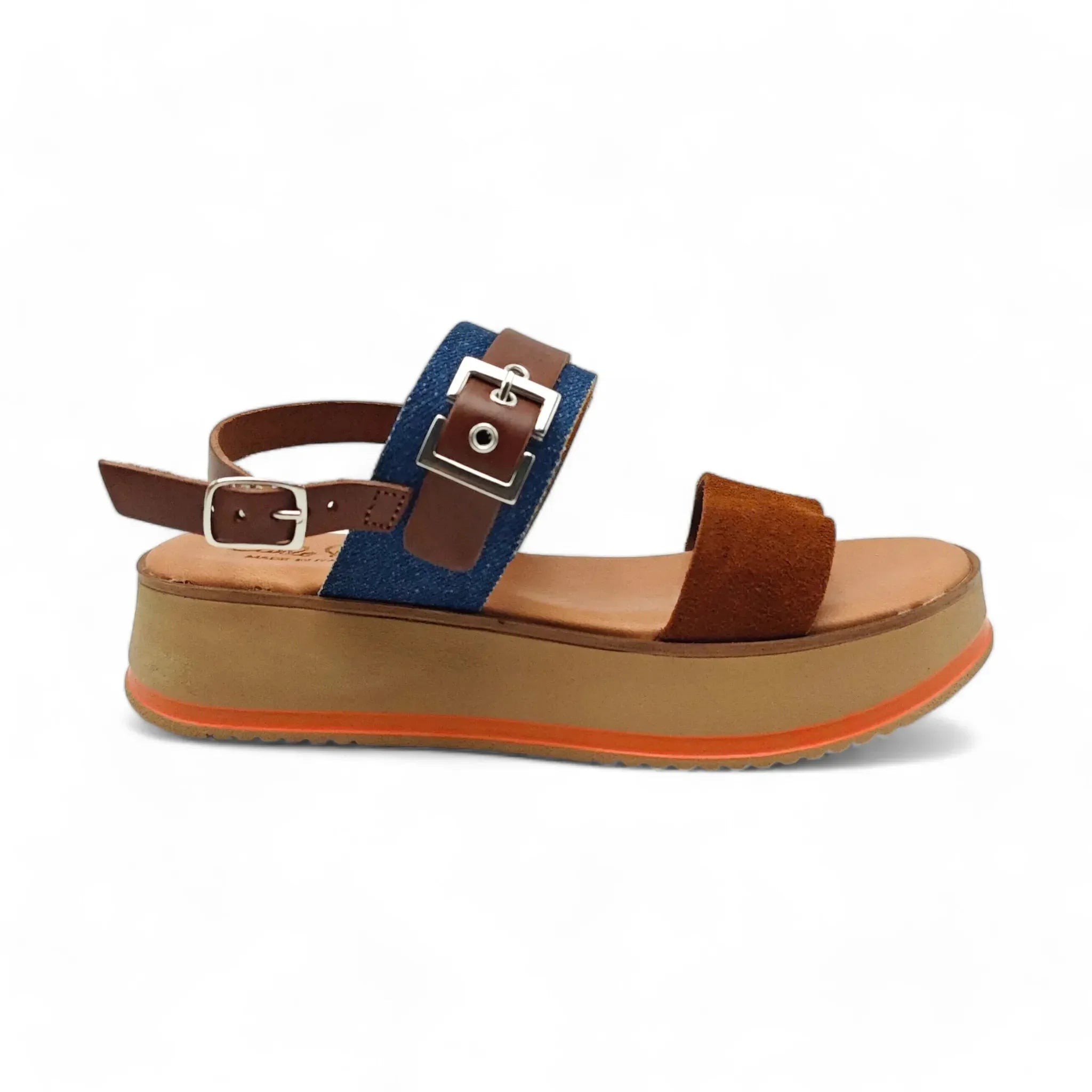 Carlo Pera sportske ravne sandale sa remenom za gležanj 5638 - Obuća Monah