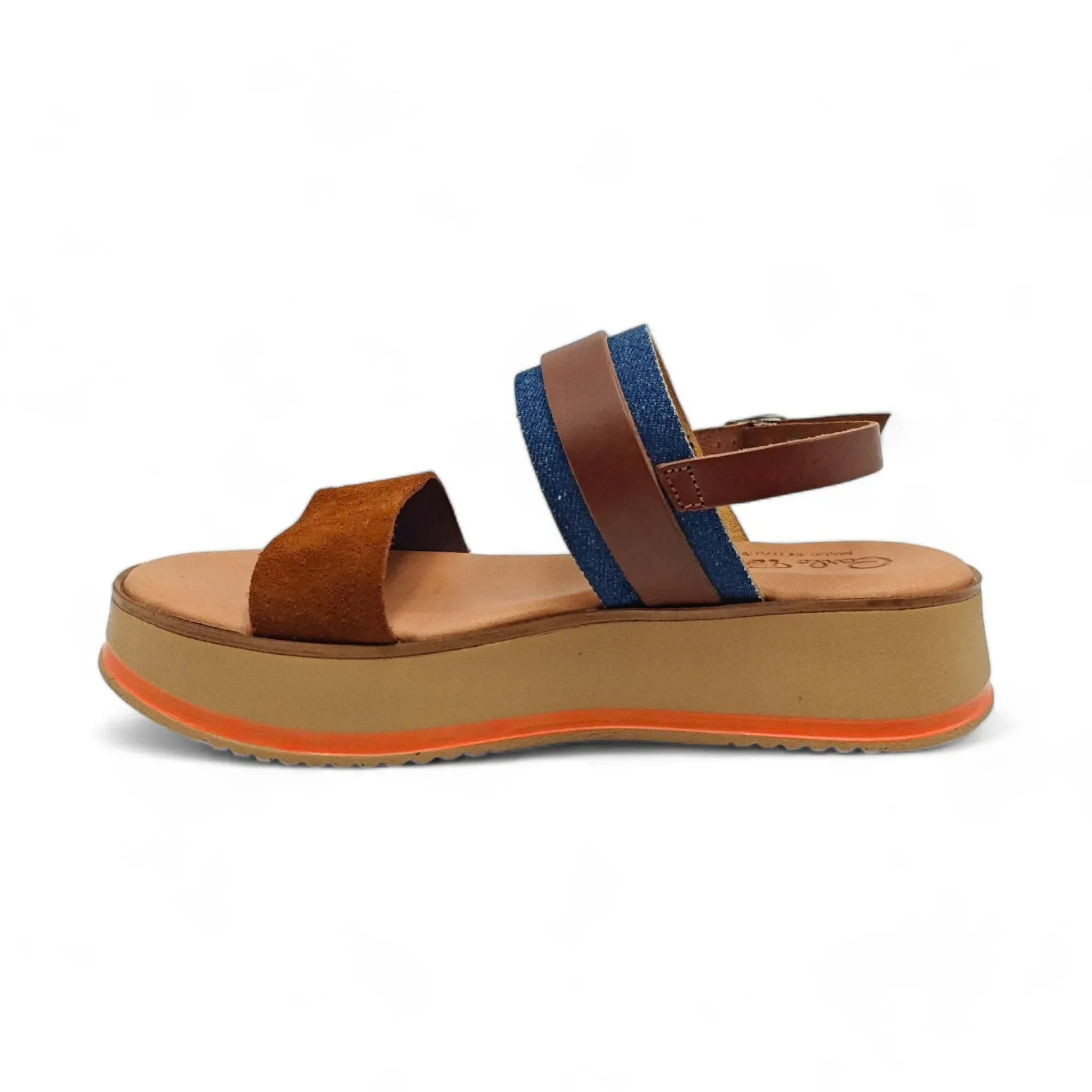 Carlo Pera sportske ravne sandale sa remenom za gležanj 5638 - Obuća Monah