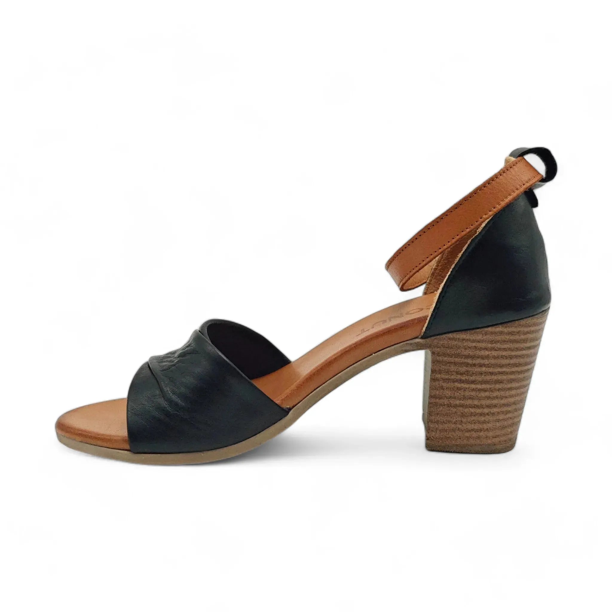 Coconut sandale sa slingback zglobnim remenom na blok štiklu 0177 - Obuća Monah