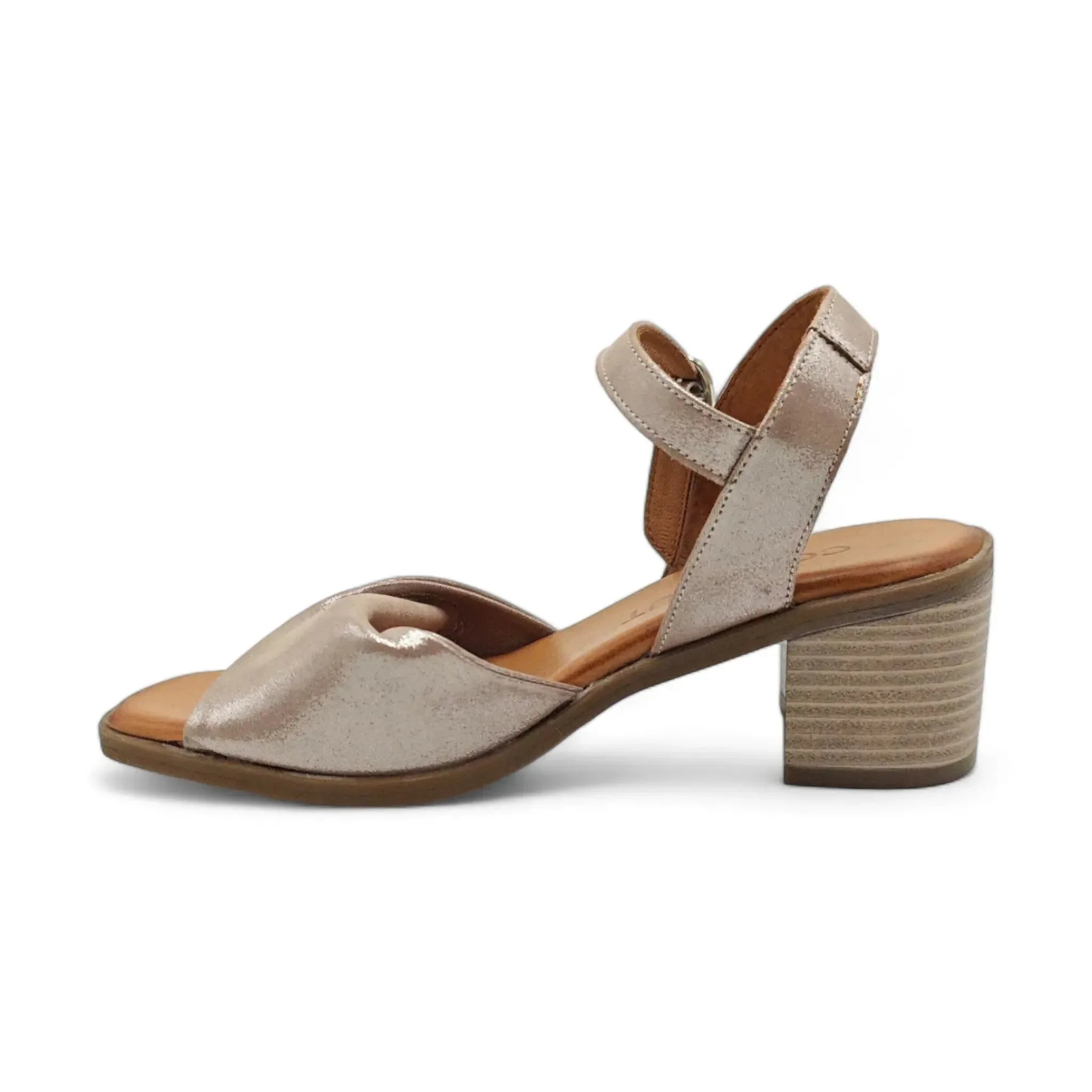 Coconut sandale sa remenom za gležanj na blok štiklu 1655 - Obuća Monah