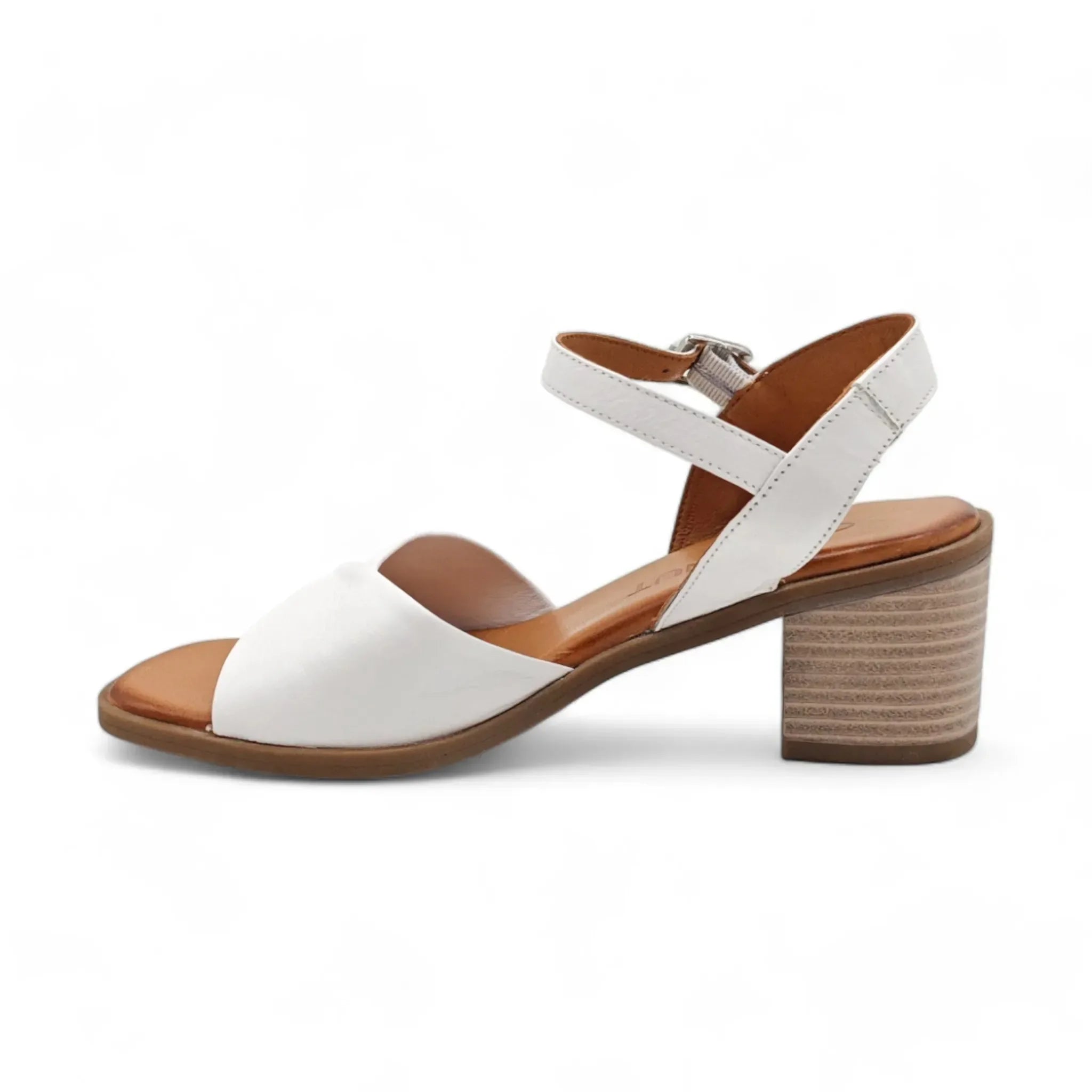 Coconut sandale sa remenom za gležanj na blok štiklu 1672 - Obuća Monah