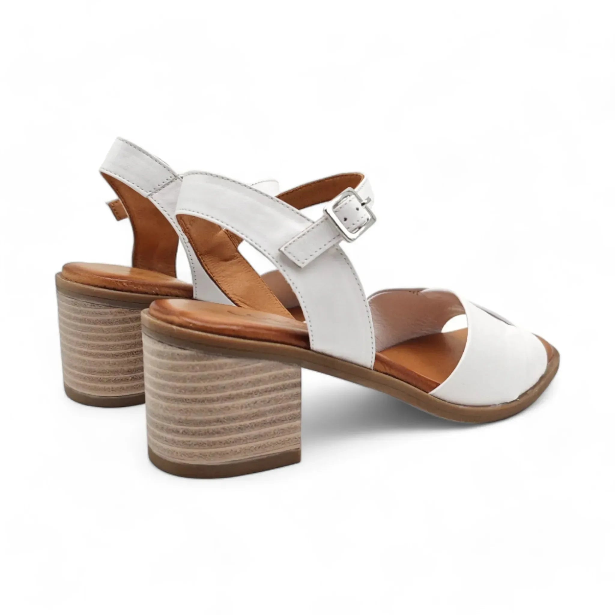 Coconut sandale sa remenom za gležanj na blok štiklu 1672 - Obuća Monah