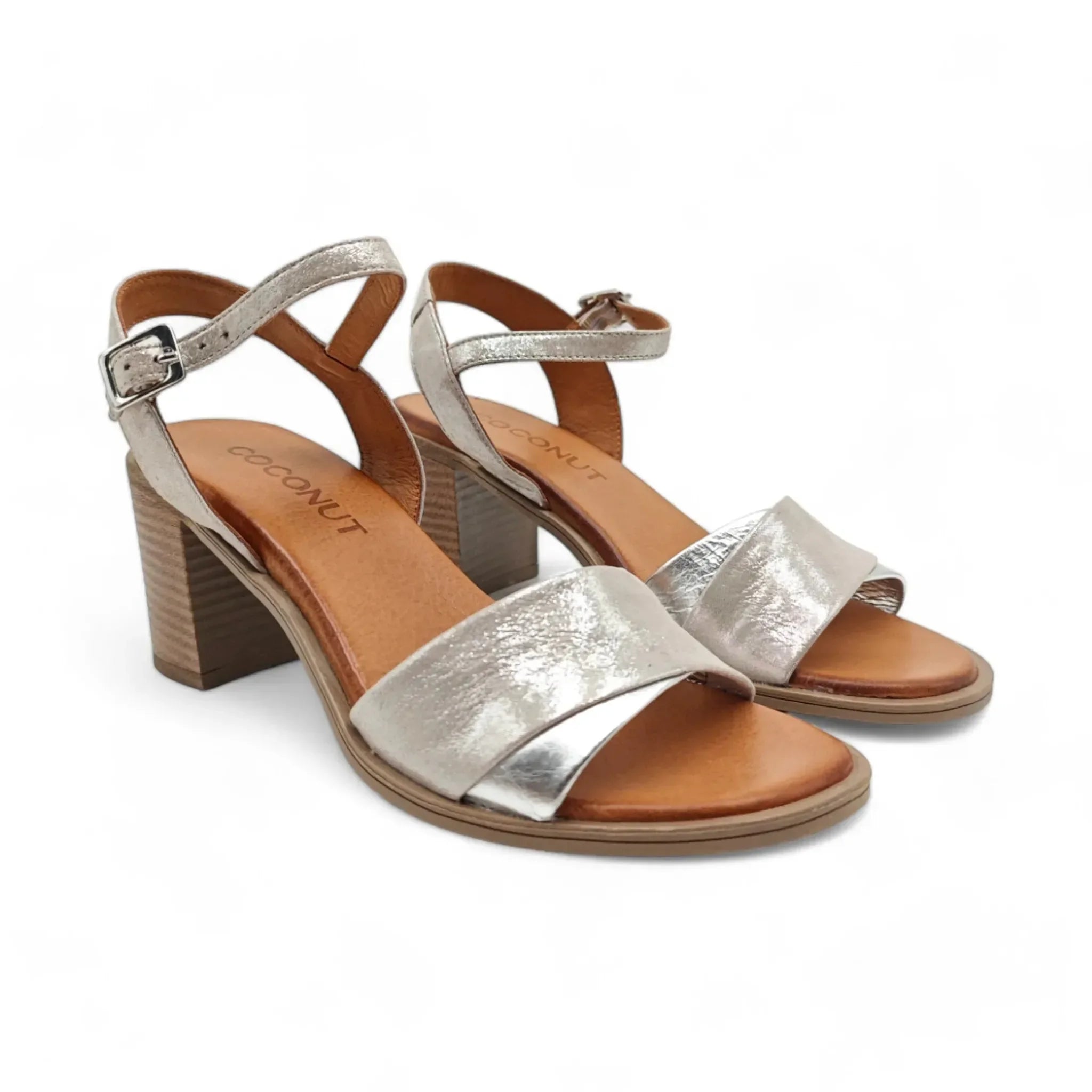 Coconut sandale sa remenom za gležanj na blok štiklu 1927 - Obuća Monah