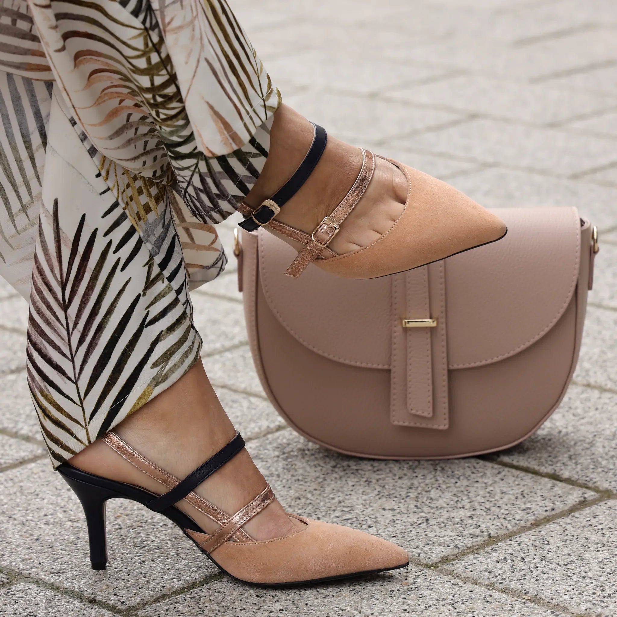 Daphne klasične D'Orsay sandale na mačiju štiklu 2793 - Obuća Monah