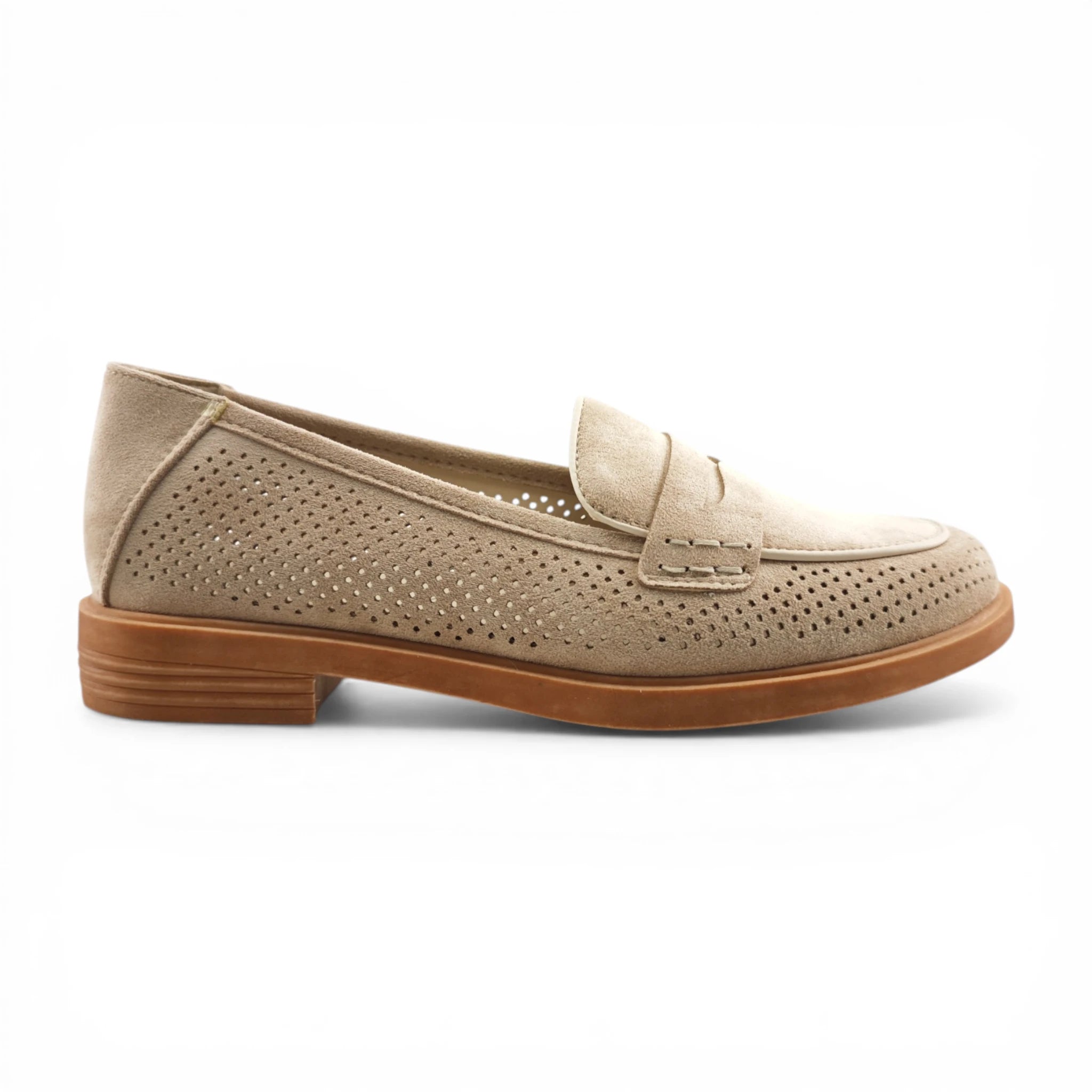 Emelie Strandberg 35 maglovito taupe pogled desno