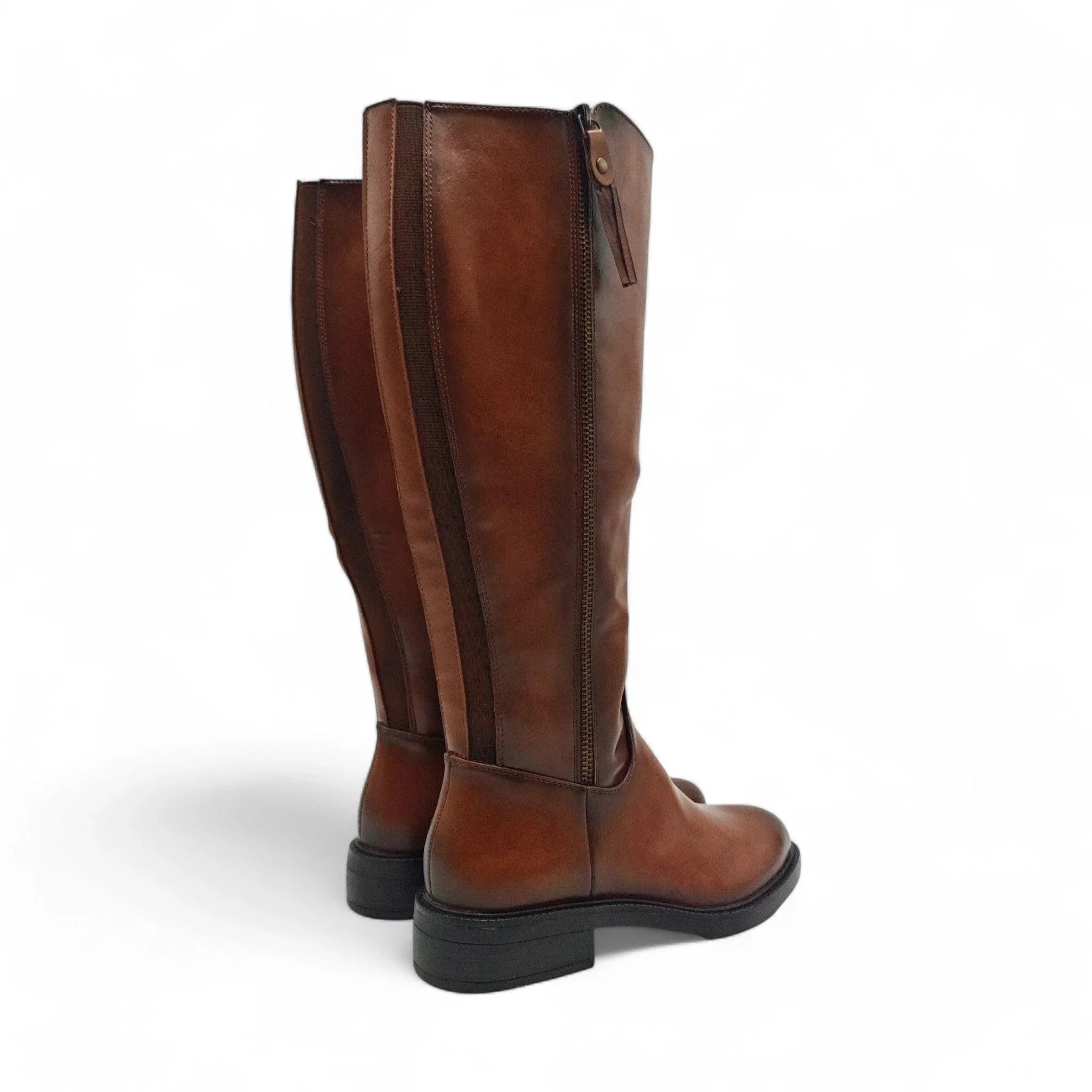 Emelie Strandberg duboke ravne čizme sa zip zatvaračem 2450 - Obuća Monah