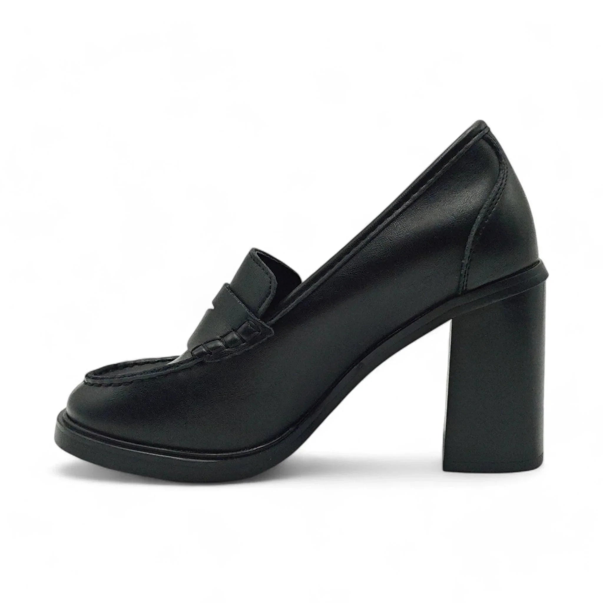 Emelie Strandberg klasične loafersice na blok štiklu 3682 - Obuća Monah