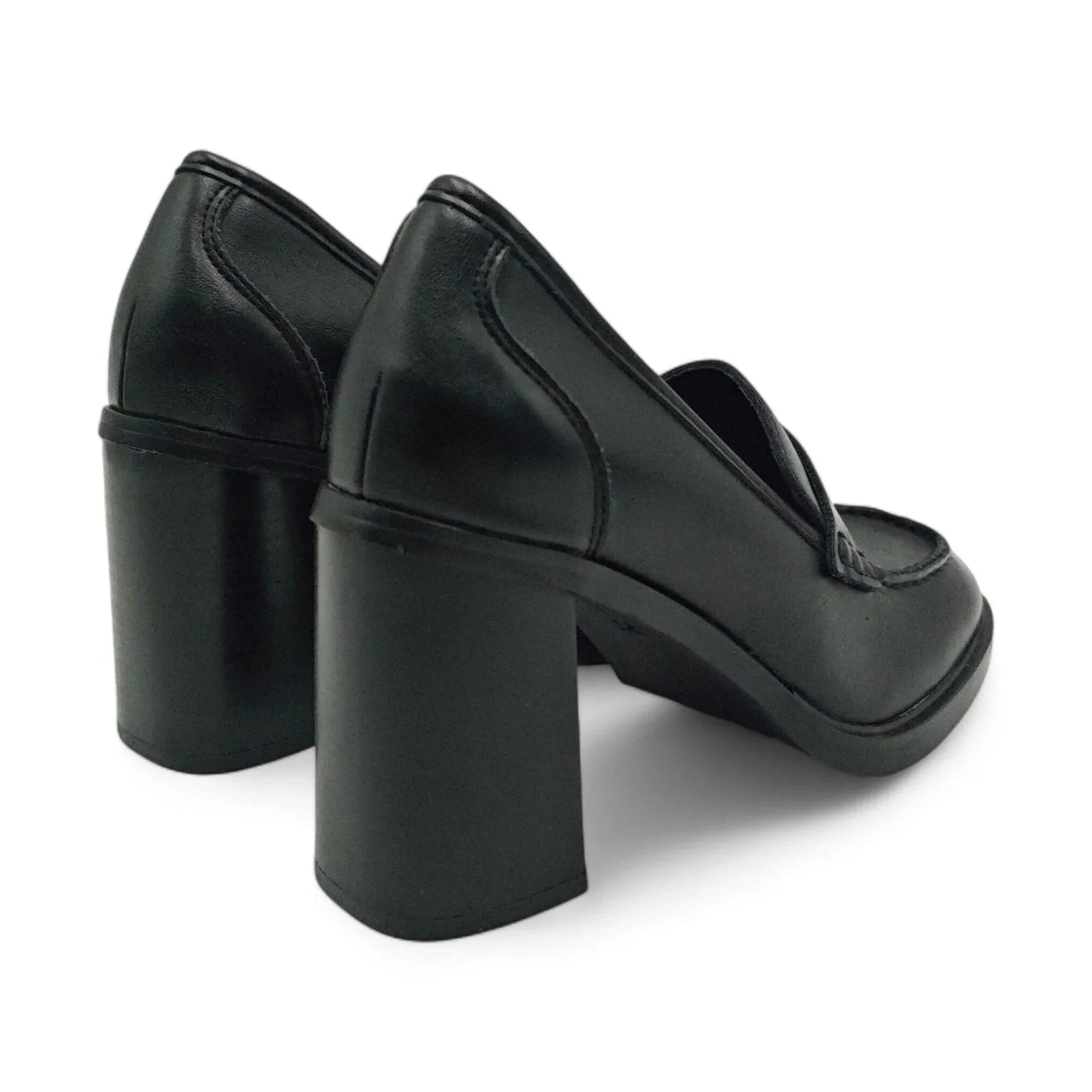 Emelie Strandberg klasične loafersice na blok štiklu 3682 - Obuća Monah