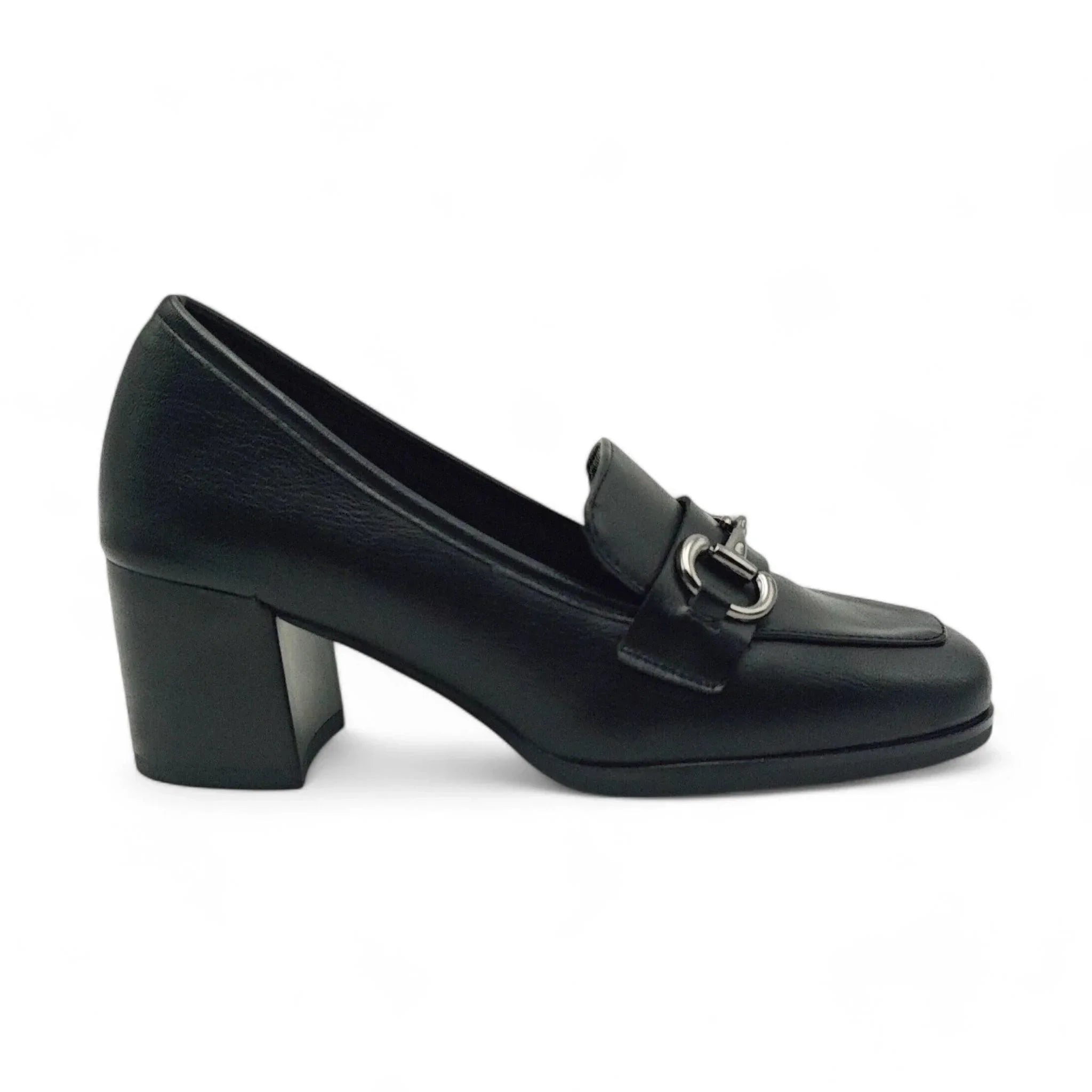 Emelie Strandberg klasične loafersice na blok štiklu 3684 - Obuća Monah