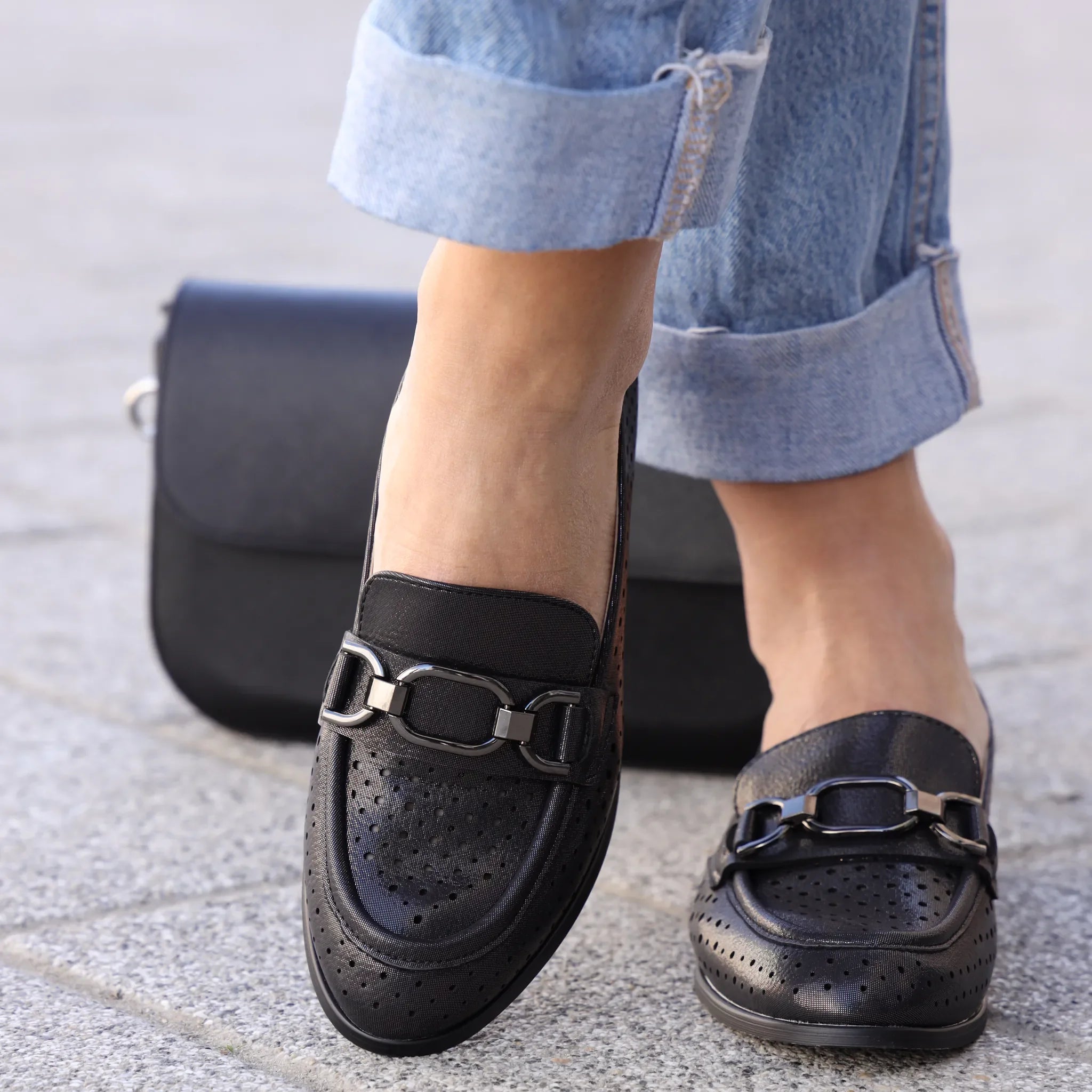 Emelie Strandberg klasične penny ravne loafersice 2522 - Obuća Monah