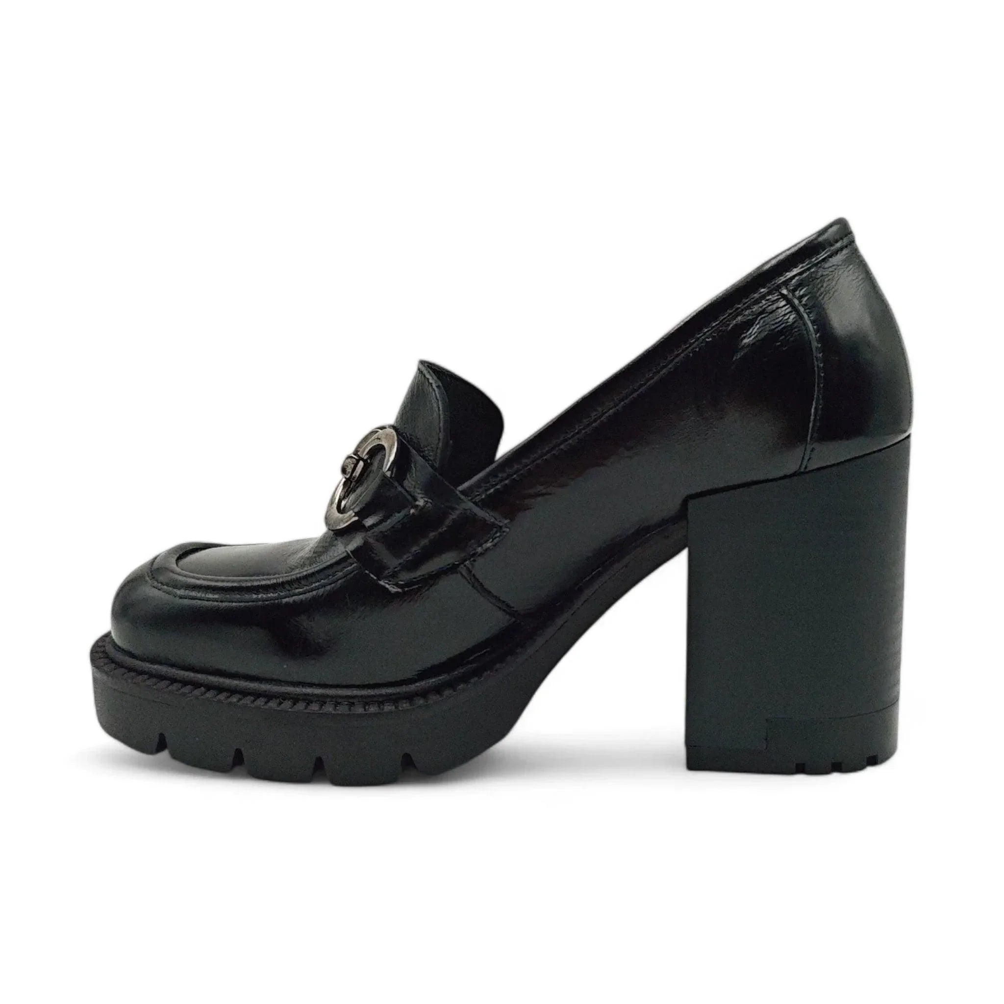 Florida klasične loafersice na blok štiklu 5494 - Obuća Monah