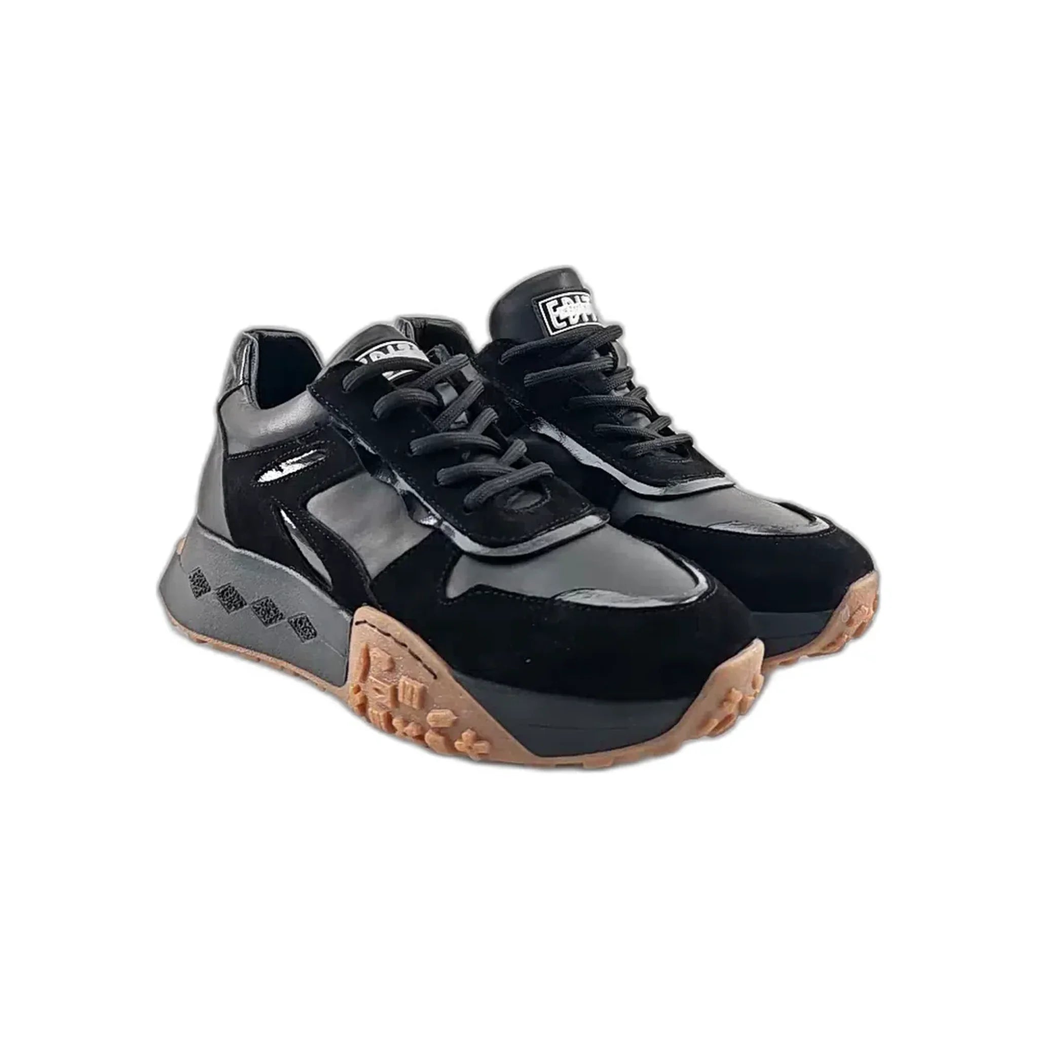 Ilke plitke ravne modne patike na šnjiranje 4106 - Obuća Monah