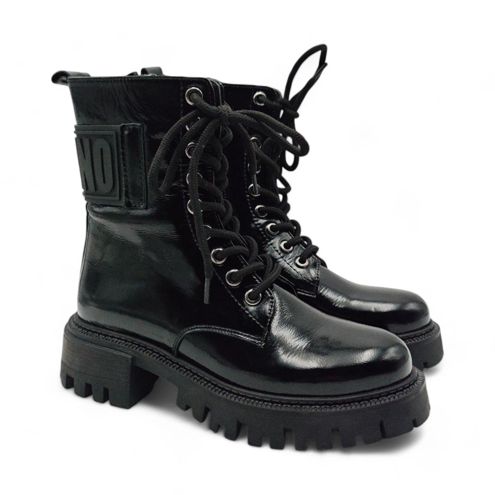 Invento Combat ravne čizme sa zip zatvaračem 115061 - Obuća Monah