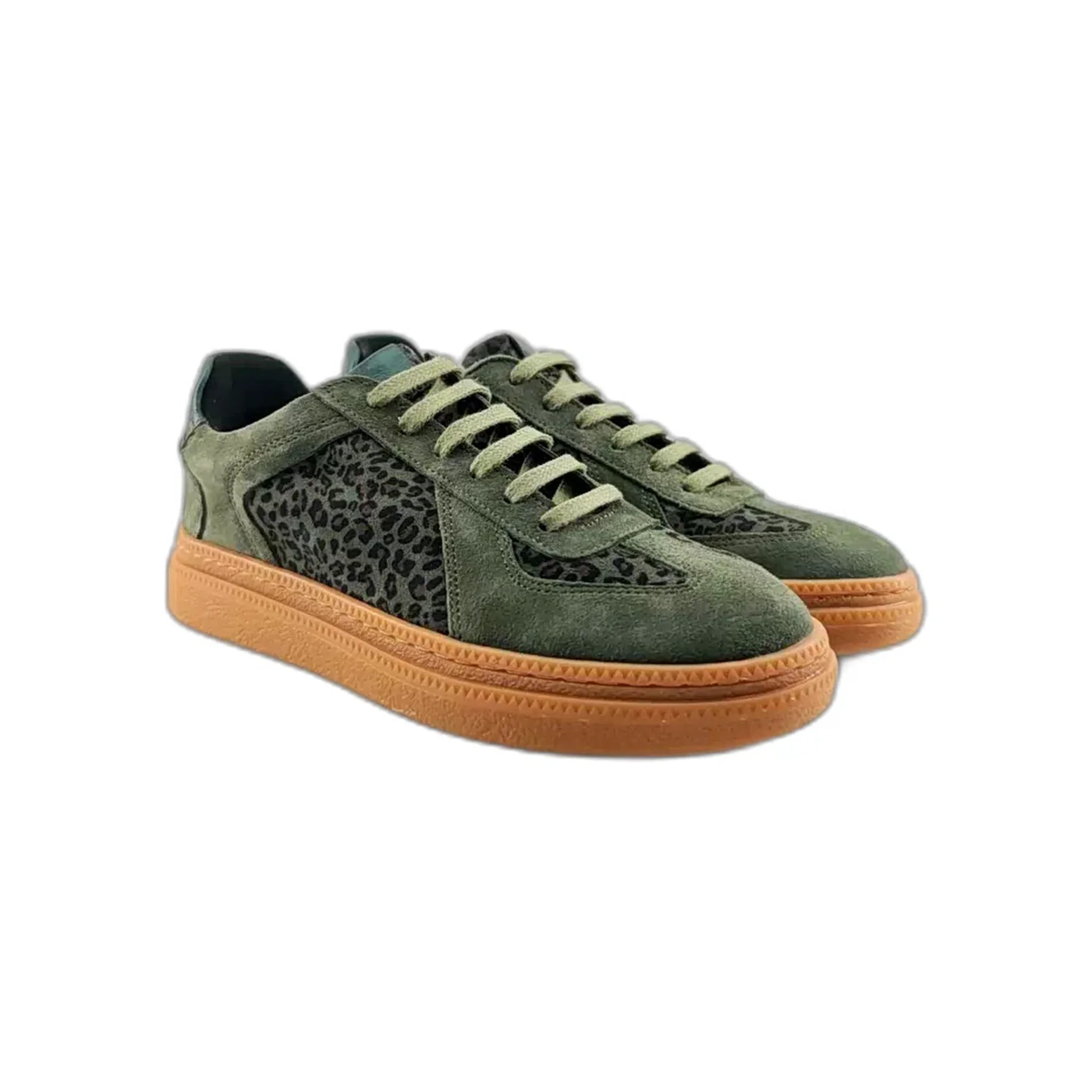 Invento plitke ravne modne patike na šnjiranje 111033 - Obuća Monah