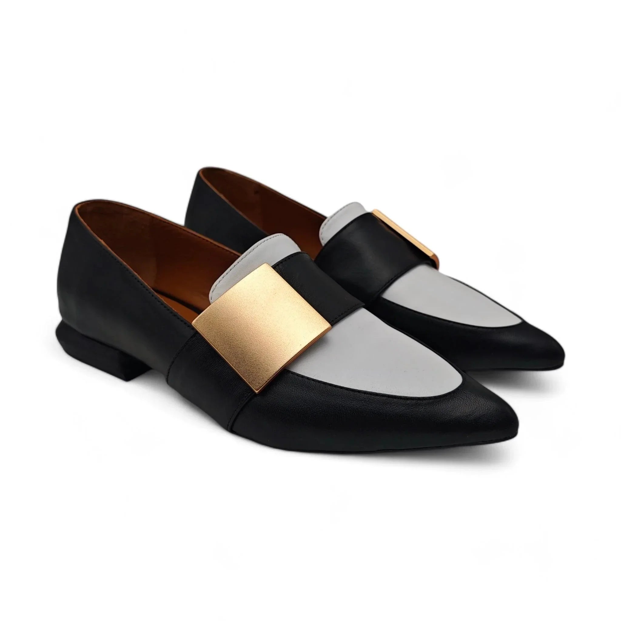 Invento klasične formalne kaluđerke na blok štiklu 111041 - Obuća Monah