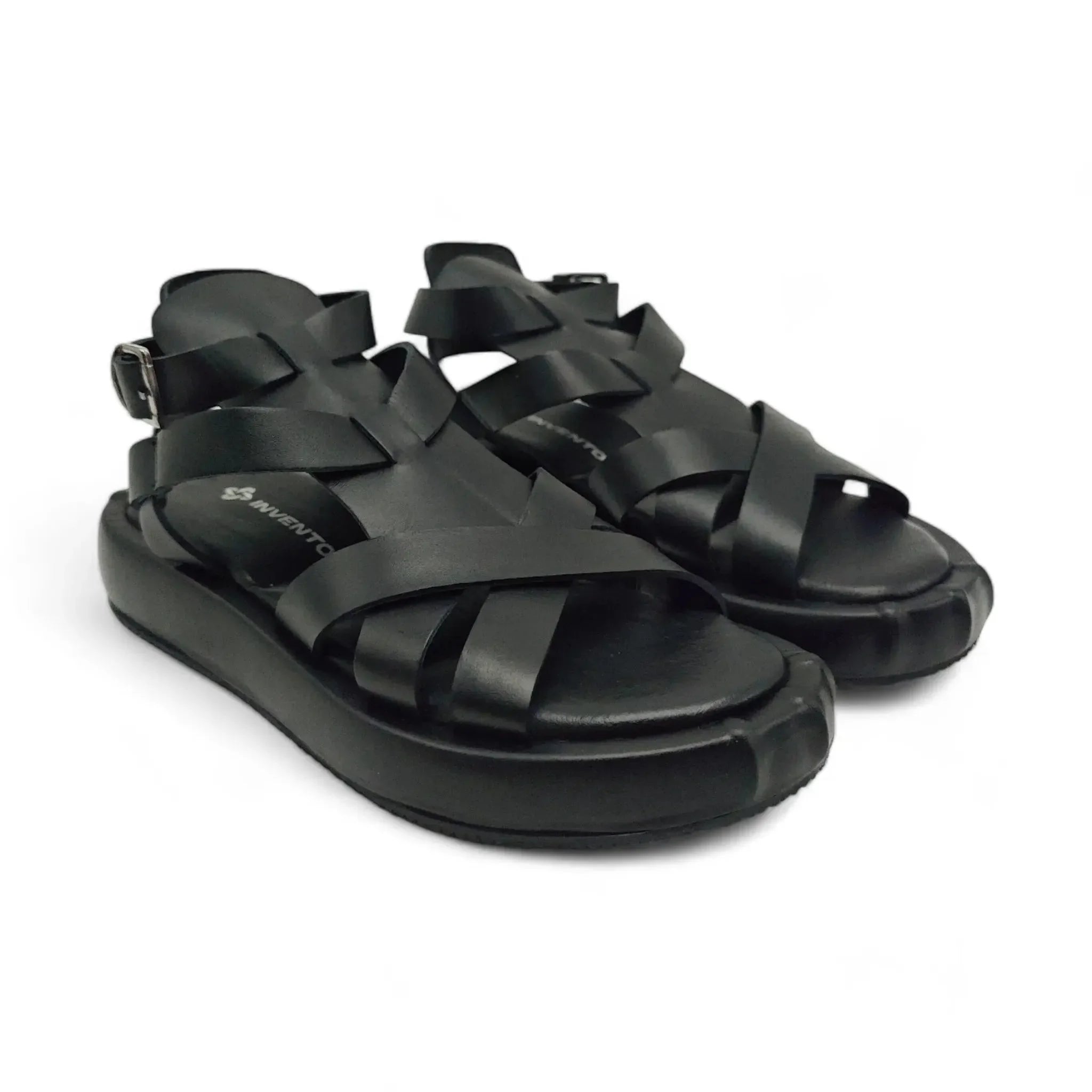 Invento sportske ravne sandale sa remenom za gležanj 112039 - Obuća Monah