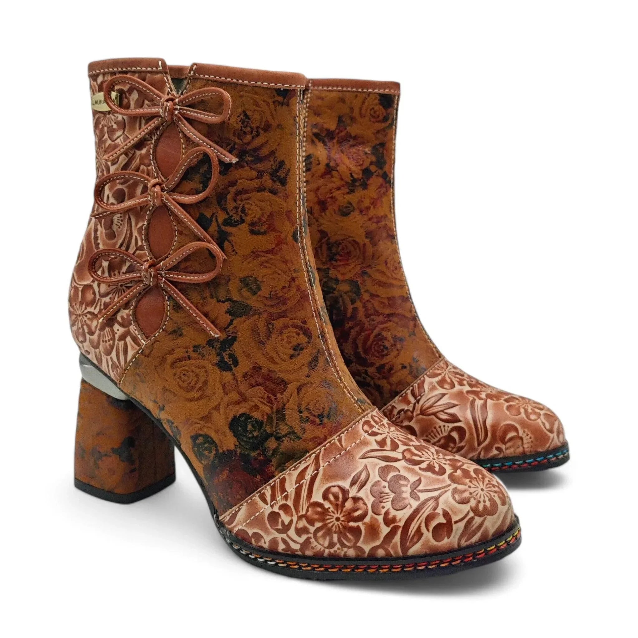 Laura Vita kratke čizme na štiklu sa zip zatvaračem 6300 - Obuća Monah