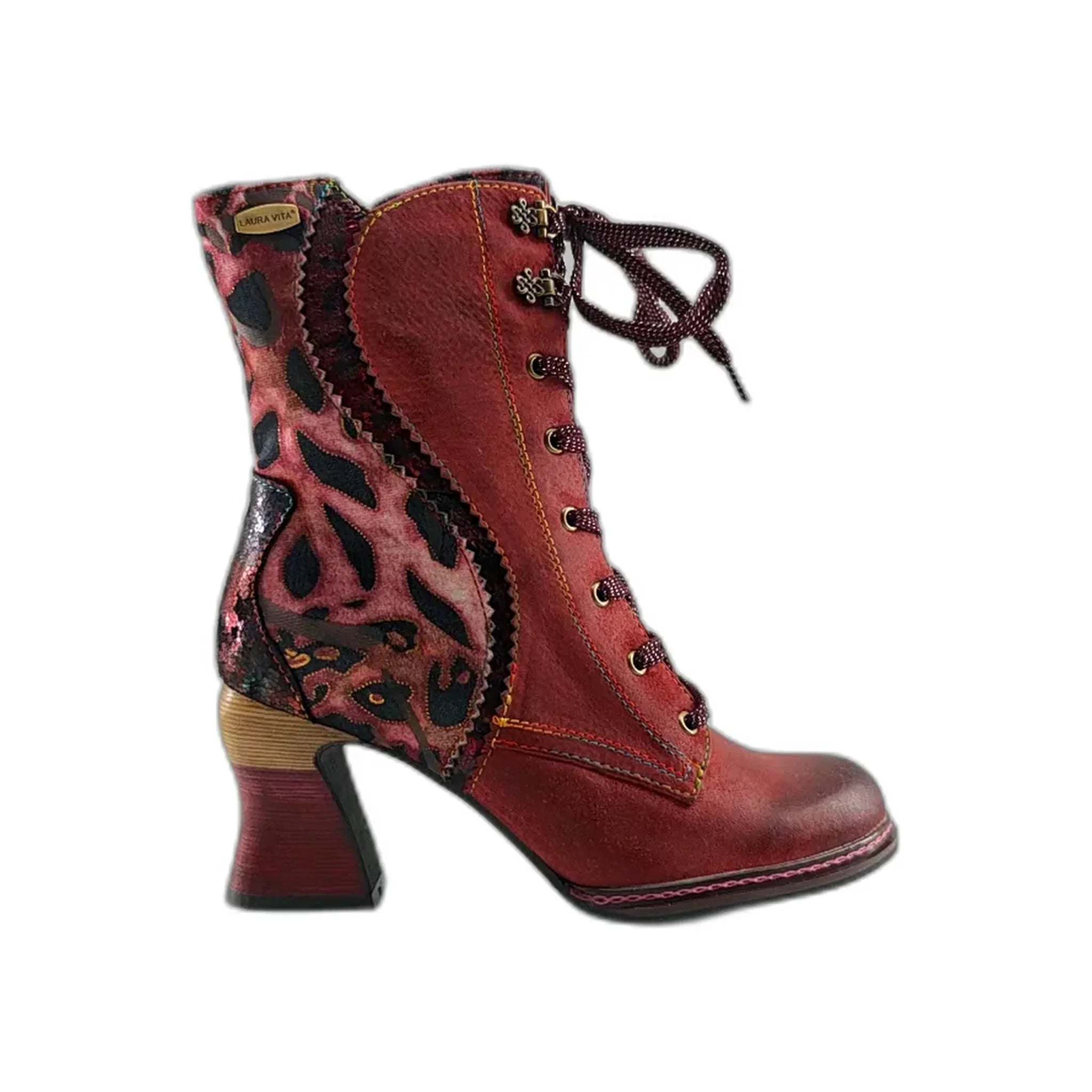 Laura Vita gležnjače na blok štiklu sa zip zatvaračem 7158 - Obuća Monah