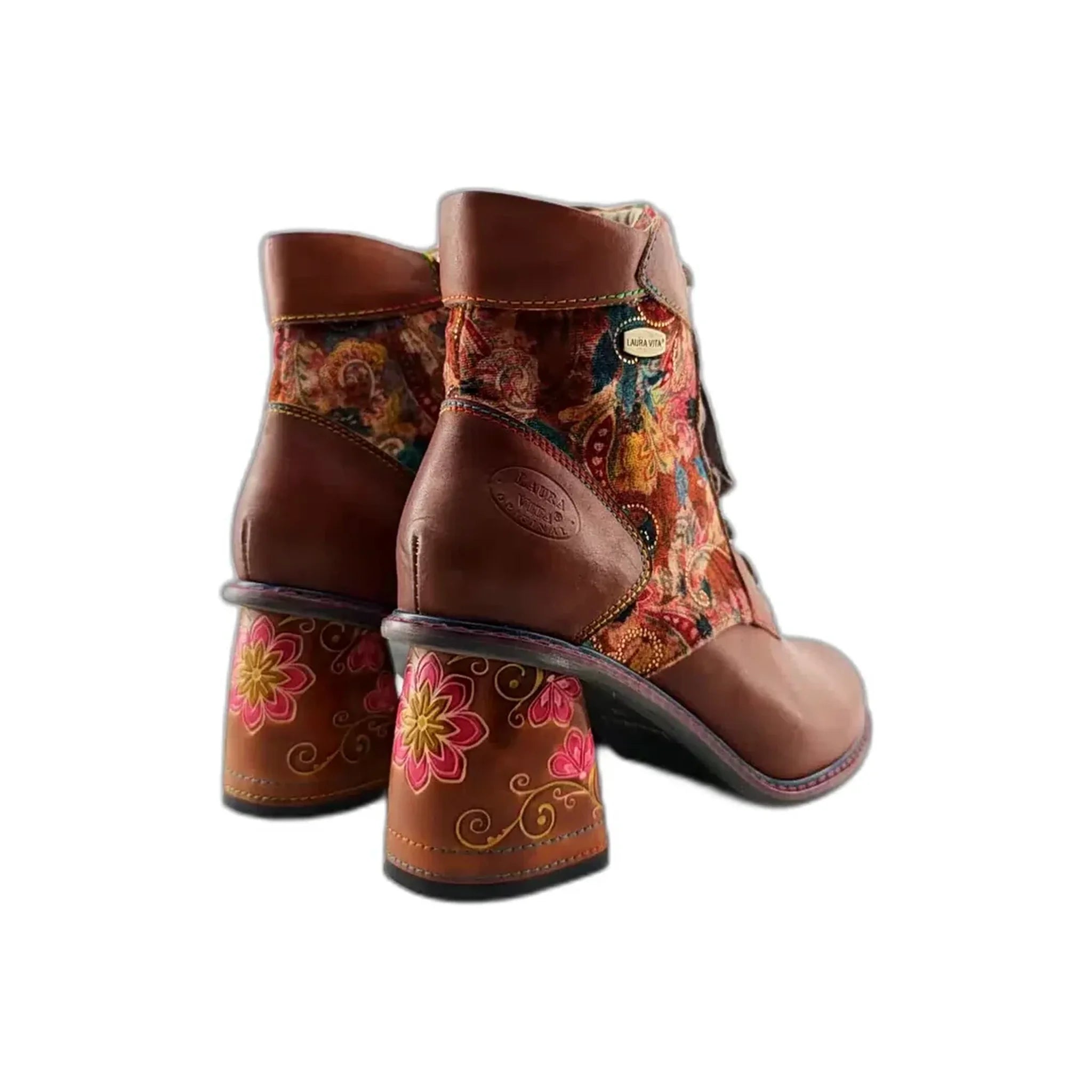 Laura Vita gležnjače na blok štiklu sa zip zatvaračem 7185 - Obuća Monah