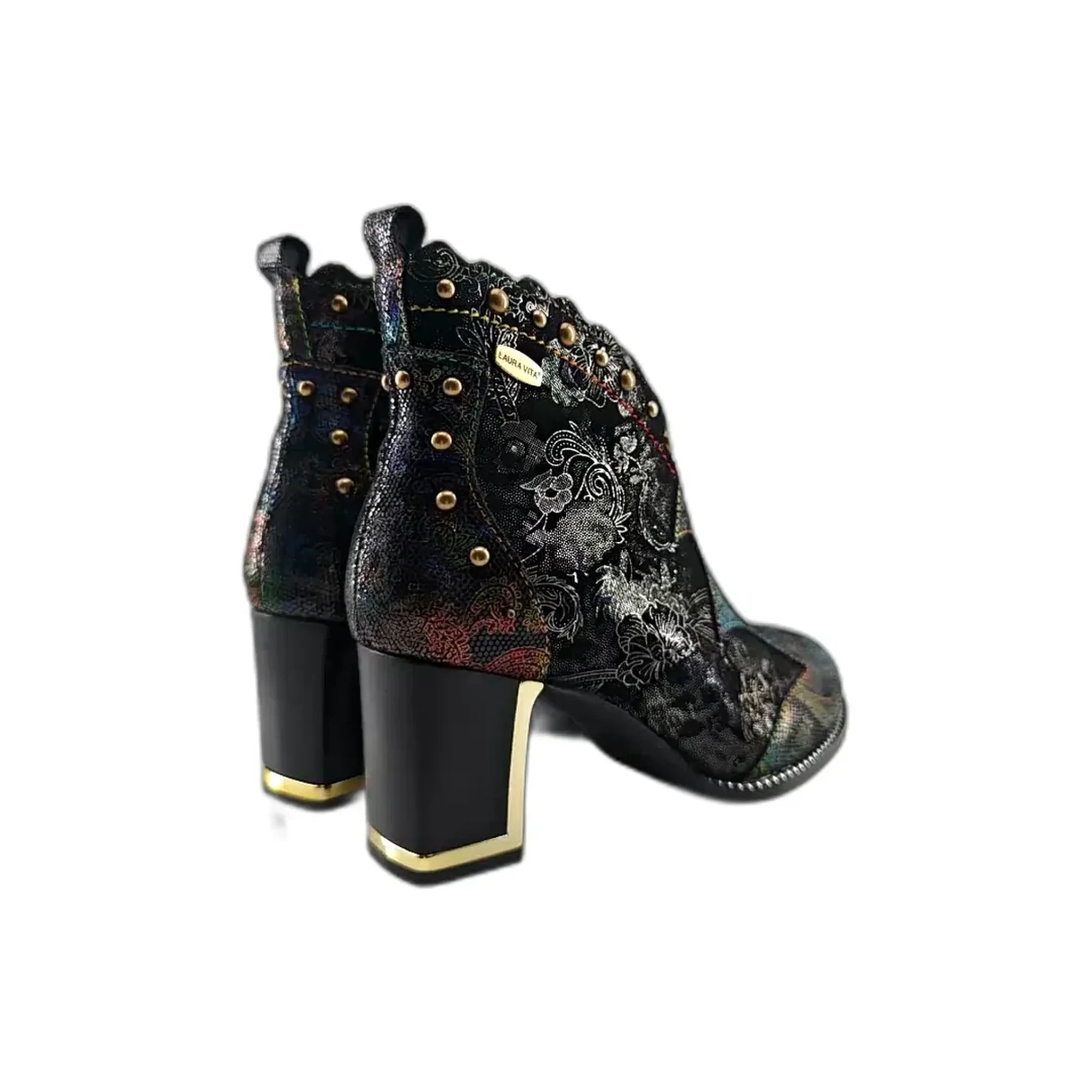 Laura Vita gležnjače na blok štiklu sa zip zatvaračem 7210 - Obuća Monah