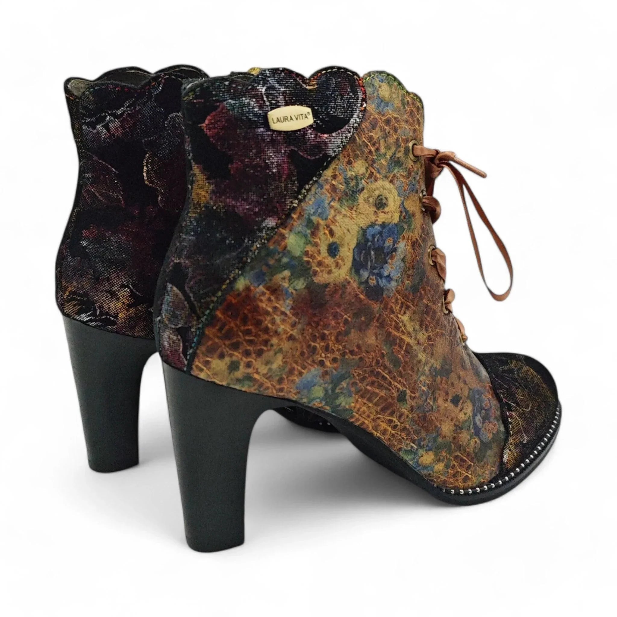 Laura Vita kratke čizme na štiklu sa zip zatvaračem 6330 - Obuća Monah