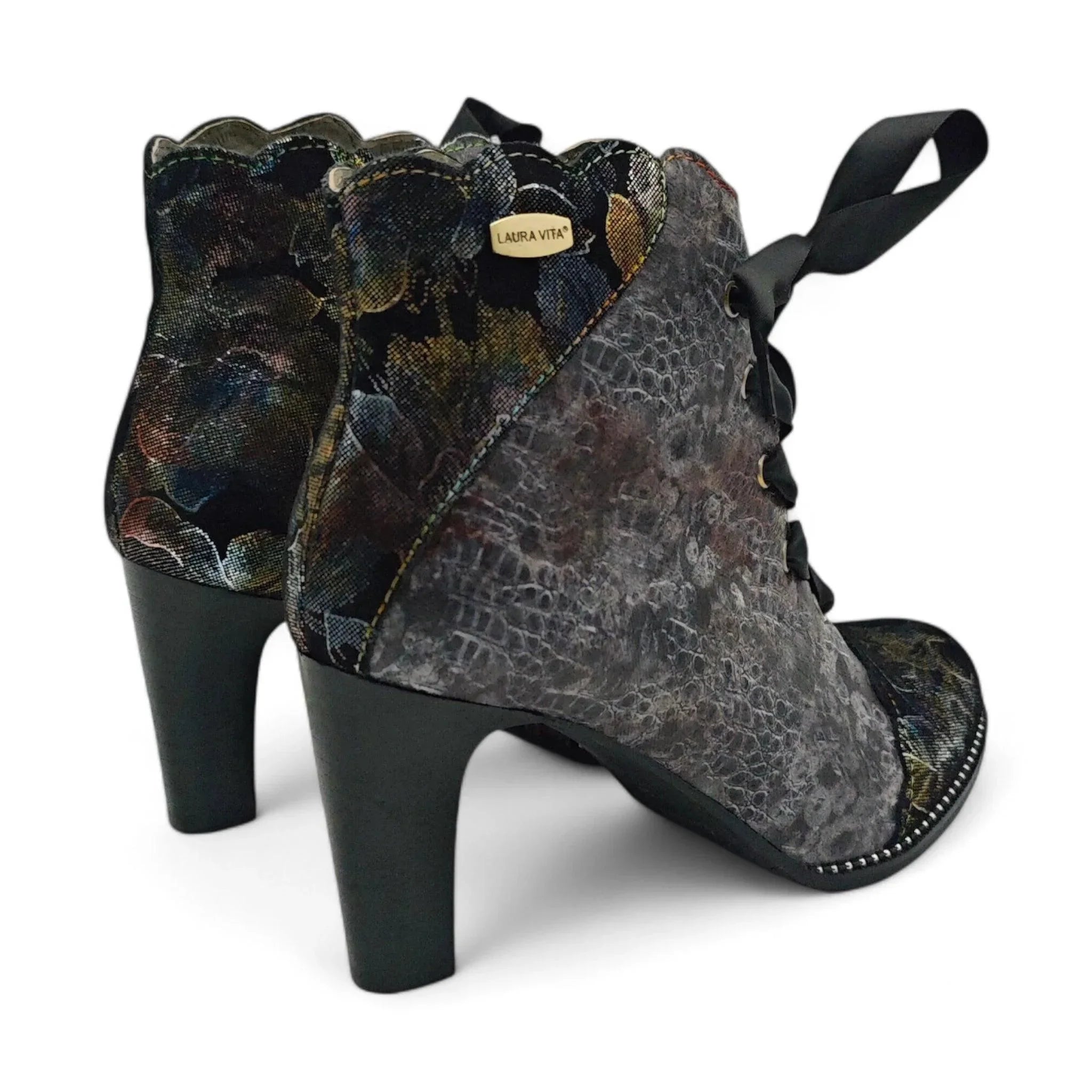 Laura Vita kratke čizme na štiklu sa zip zatvaračem 6330 - Obuća Monah