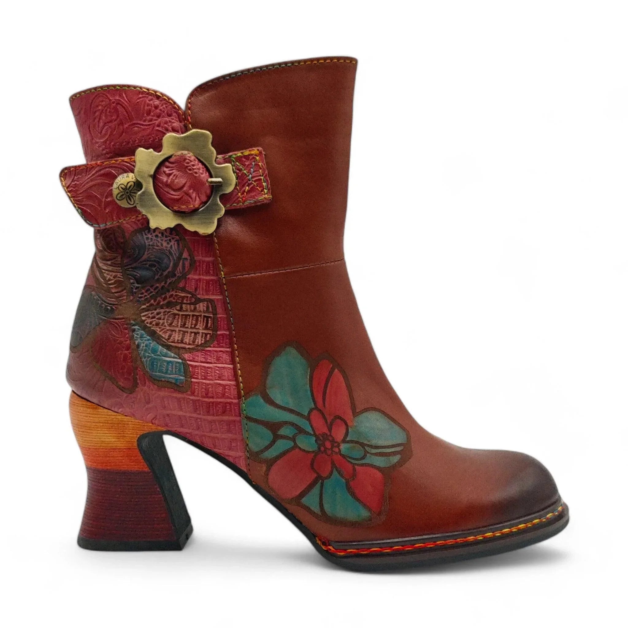 Laura Vita kratke čizme na štiklu sa zip zatvaračem 6407 - Obuća Monah