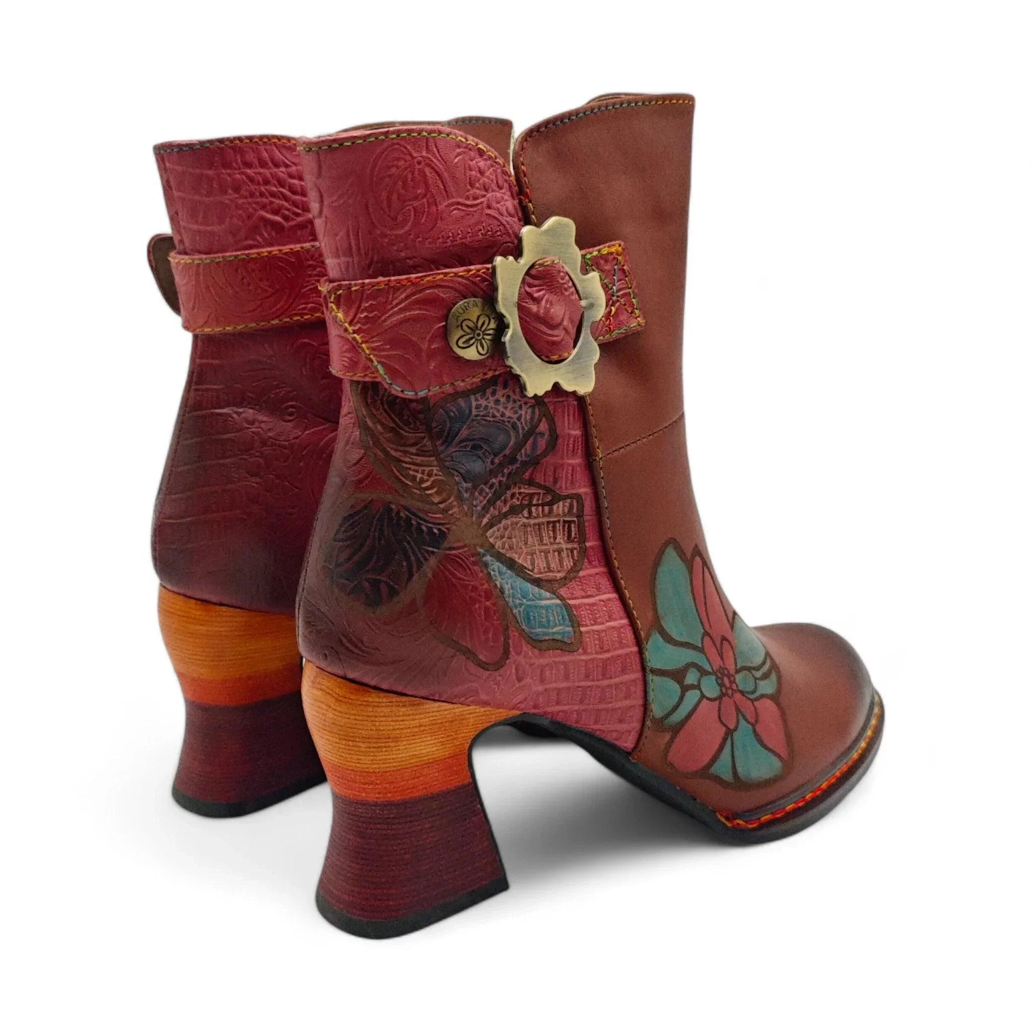 Laura Vita kratke čizme na štiklu sa zip zatvaračem 6407 - Obuća Monah