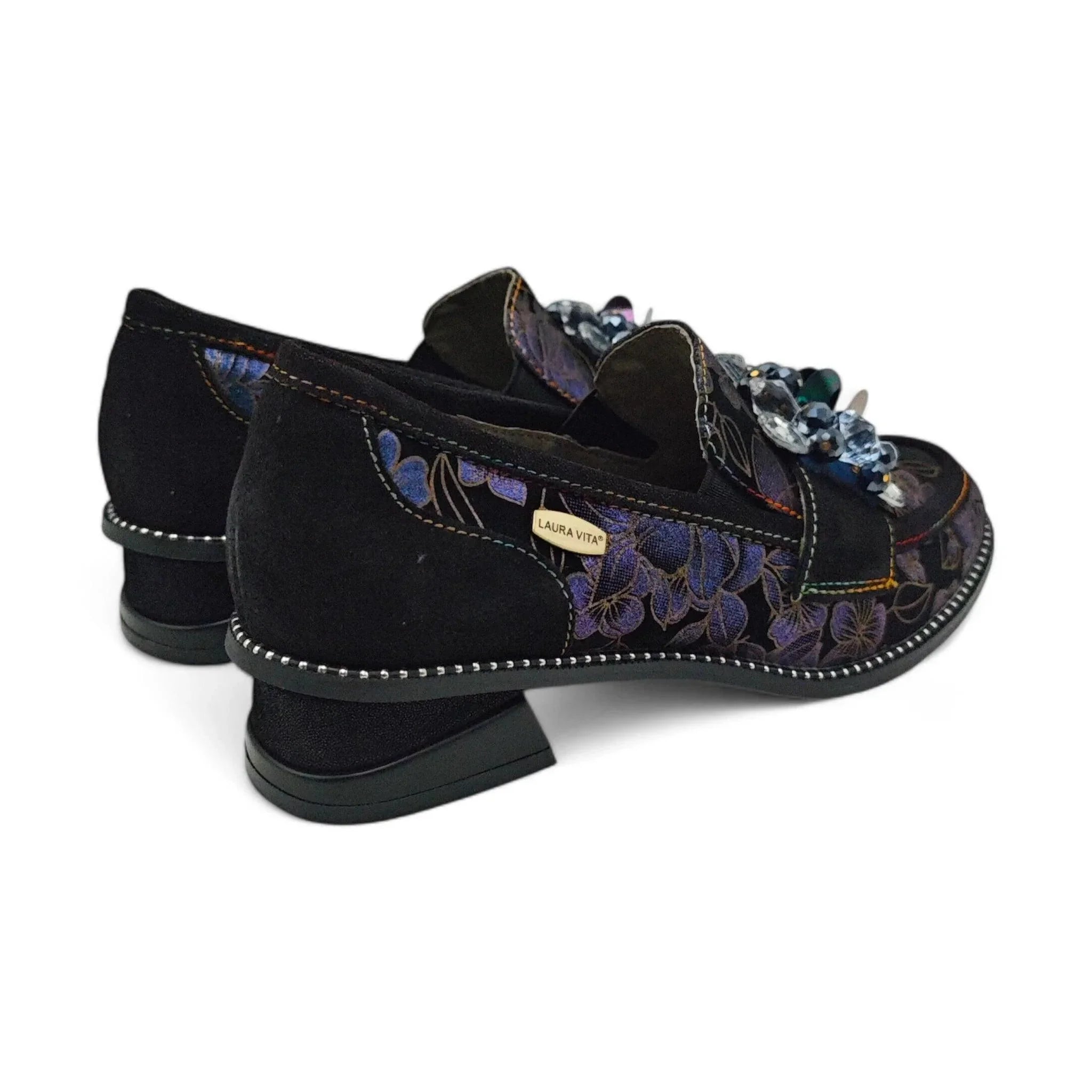 Laura Vita klasične ležerne kaluđerke na blok štiklu 6527 - Obuća Monah