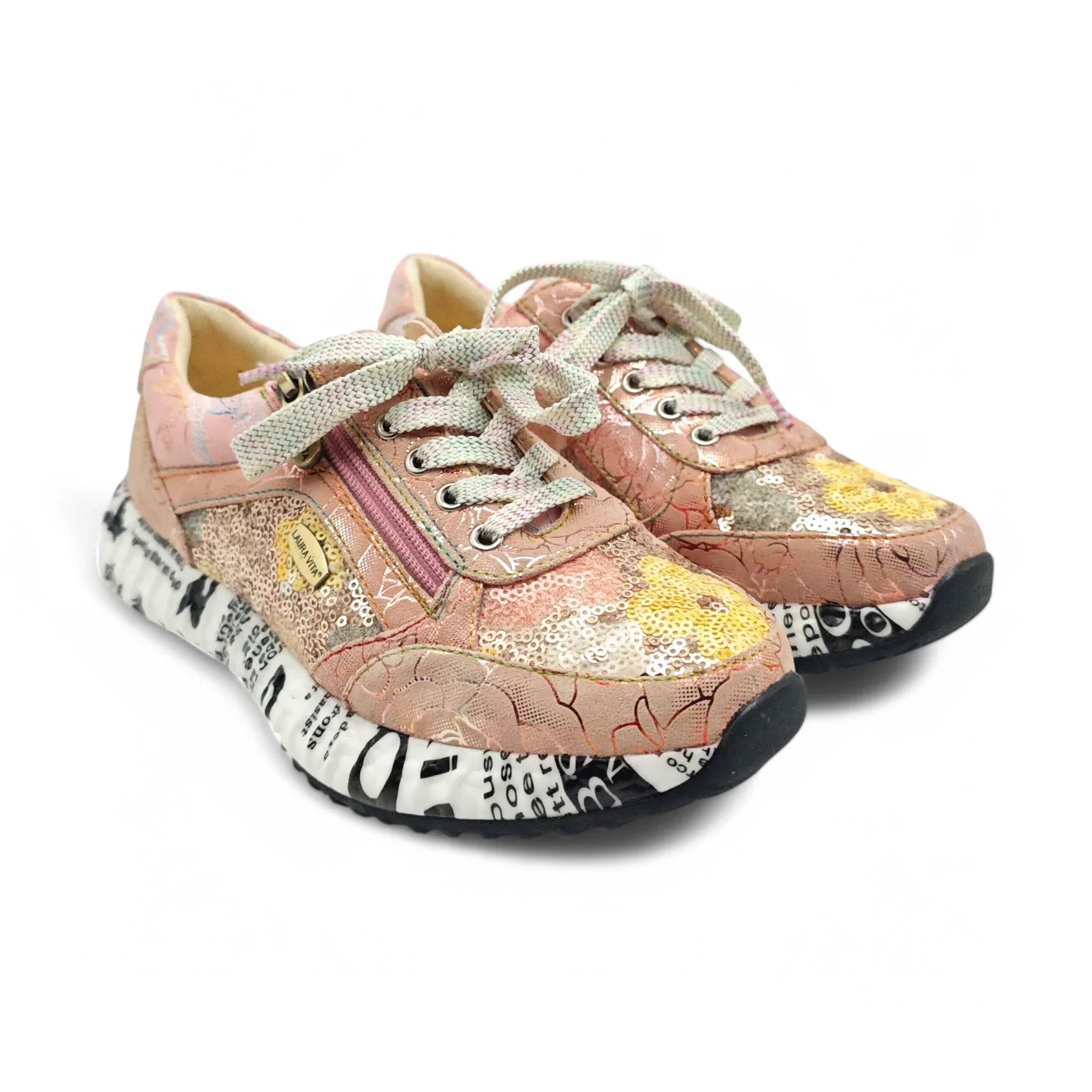 Laura Vita plitke ravne modne patike na šnjiranje 6704 - Obuća Monah