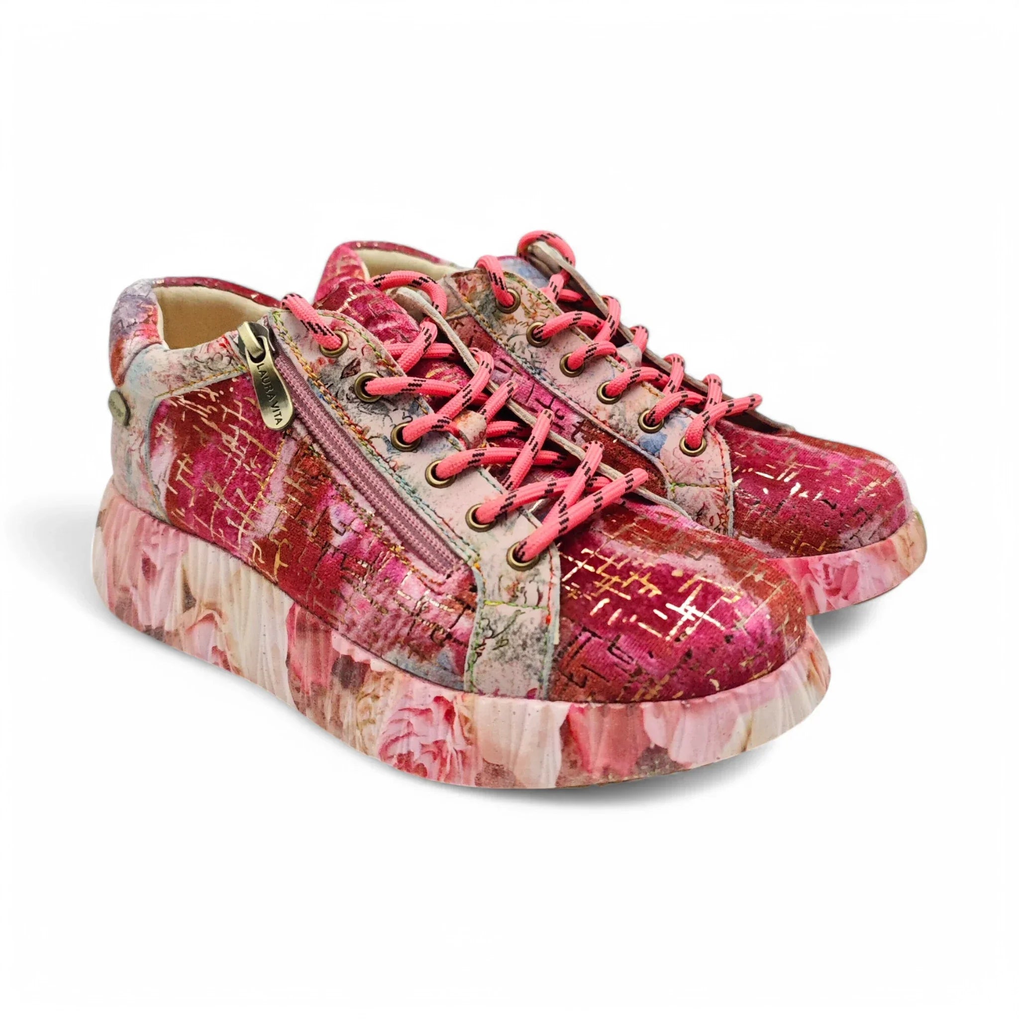 Laura Vita plitke ravne modne patike na šnjiranje 6750 - Obuća Monah