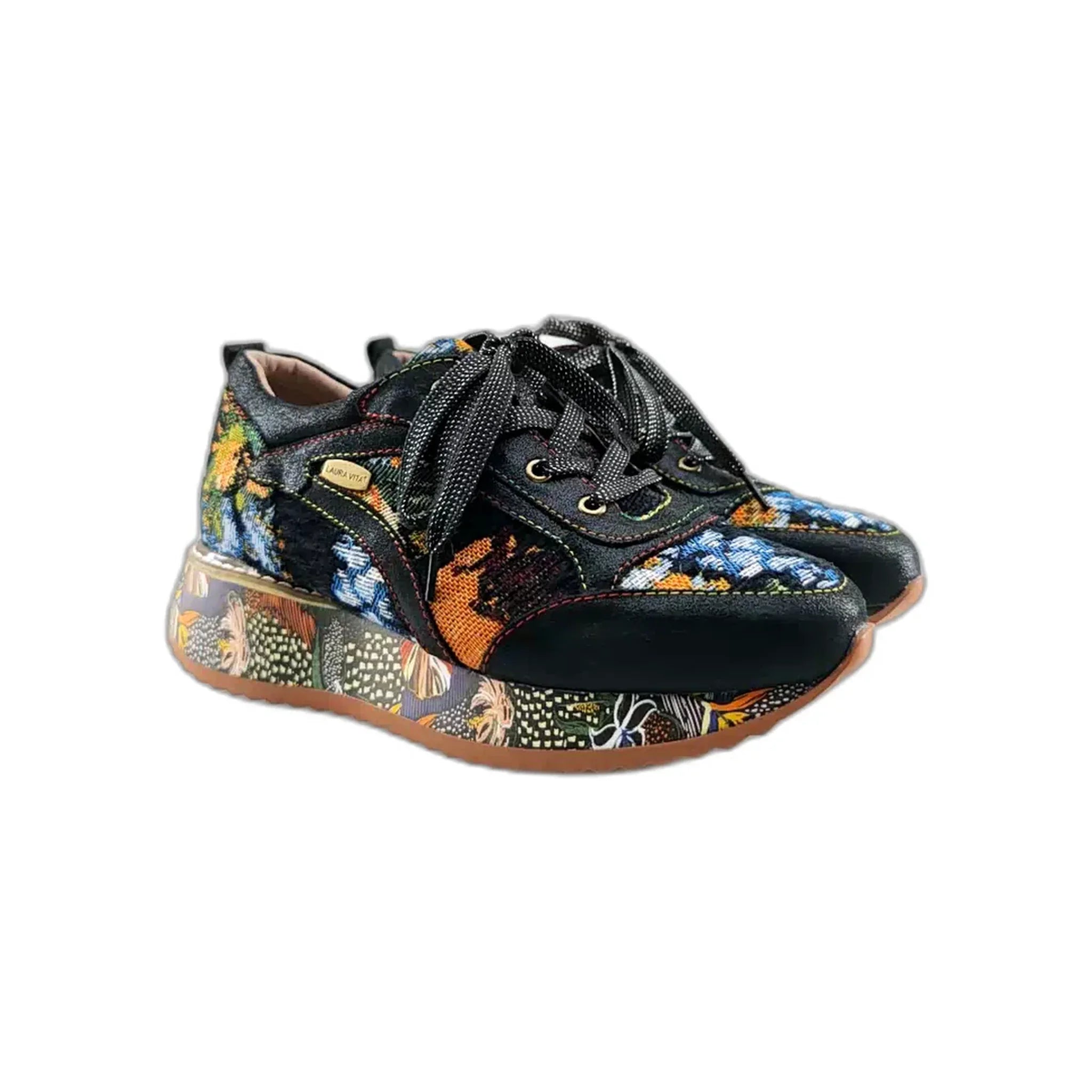 Laura Vita plitke ravne modne patike na šnjiranje 7063 - Obuća Monah