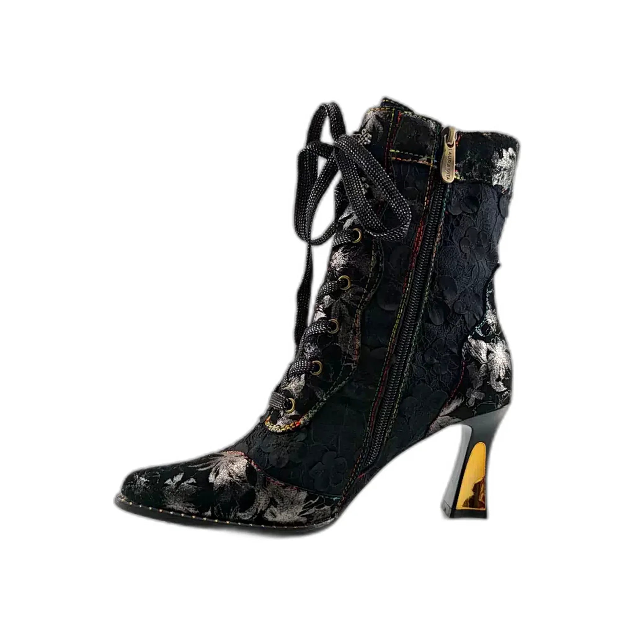 Laura Vita poluduboke čizme na pompadour štiklu sa zip zatvaračem 6682 - Obuća Monah