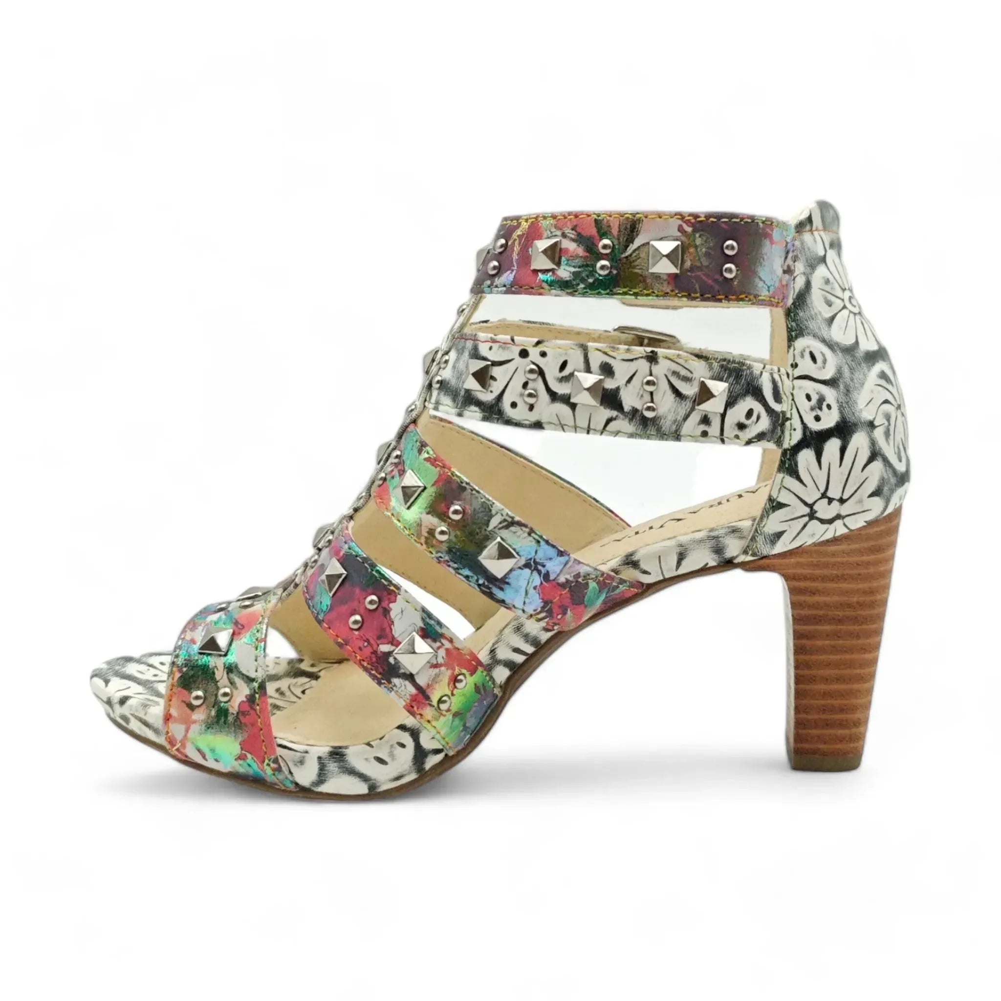 Laura Vita sandale sa remenom za gležanj na blok štiklu 60010 - Obuća Monah